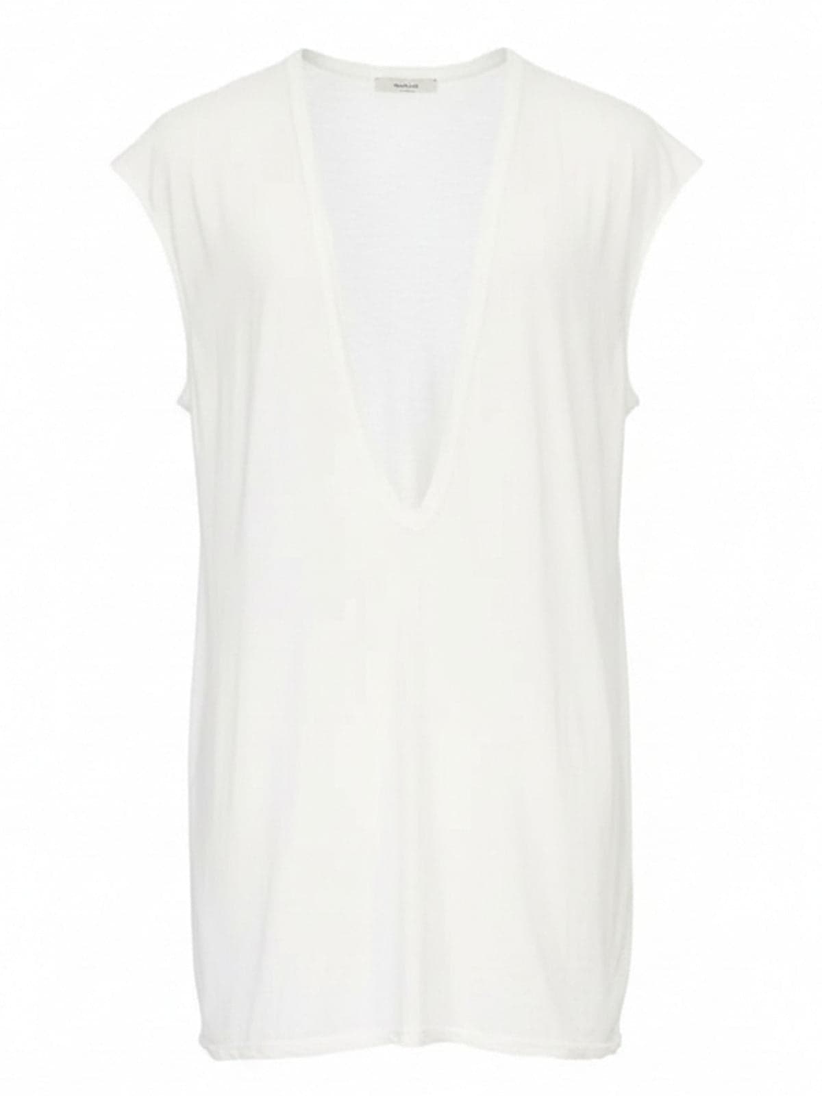 RICK OWENS DRKSHW Rick Owens DRKSHDW - T-Shirt Bianca e Nera da Uomo - 6