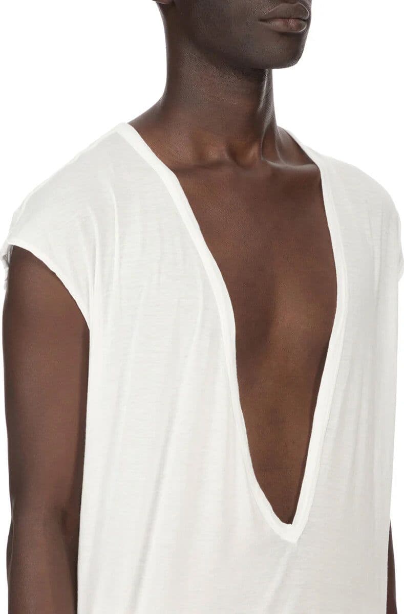 RICK OWENS DRKSHW Rick Owens DRKSHDW - T-Shirt Bianca e Nera da Uomo - 2