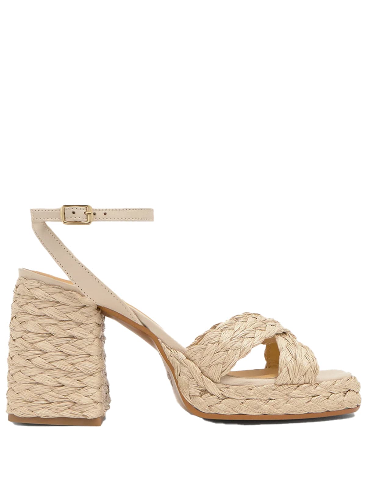 CASTANER Castaner - Sandali Intrecciati Tacco Beige da Donna - 5