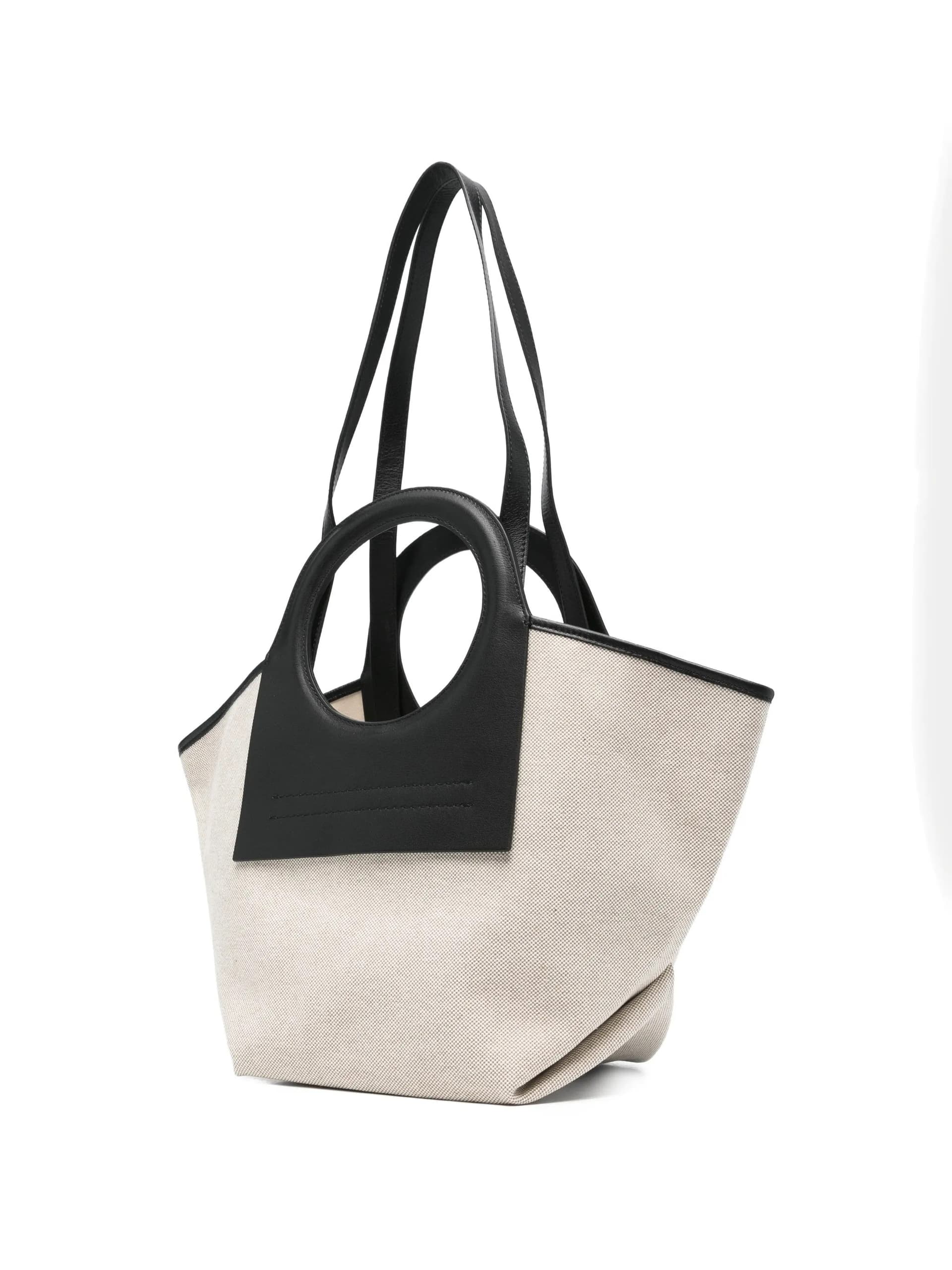 HEREU Hereu - Borsa a Mano Beige e Nera da Donna - 5