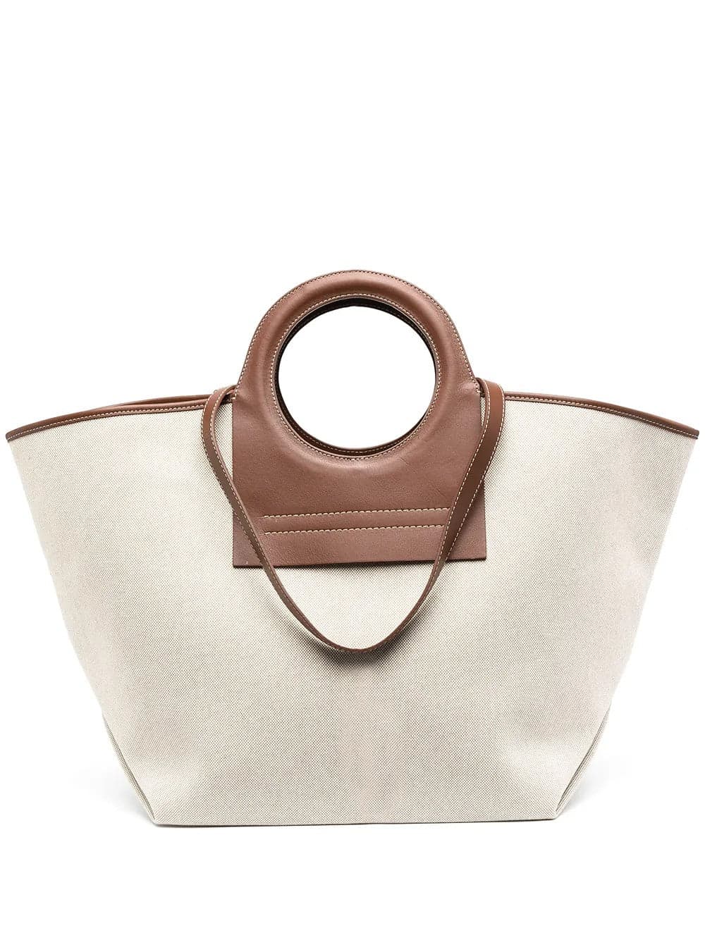 HEREU Hereu - Borsa a Mano Beige e Nera da Donna - 6