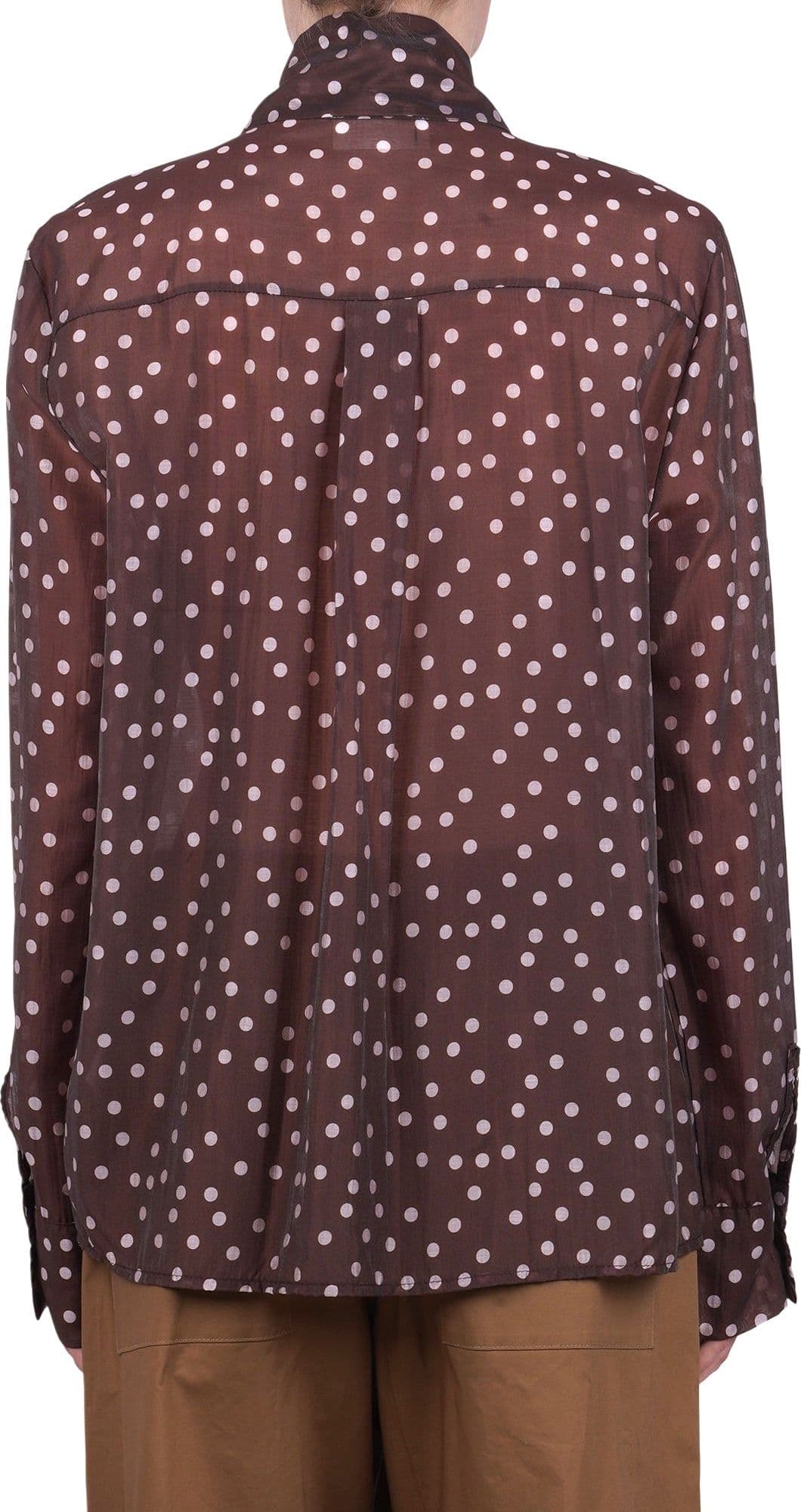 LA FEMME BLANCHE La Femme Blanche - Camicia - 471206 - Bianco/Marrone - 5
