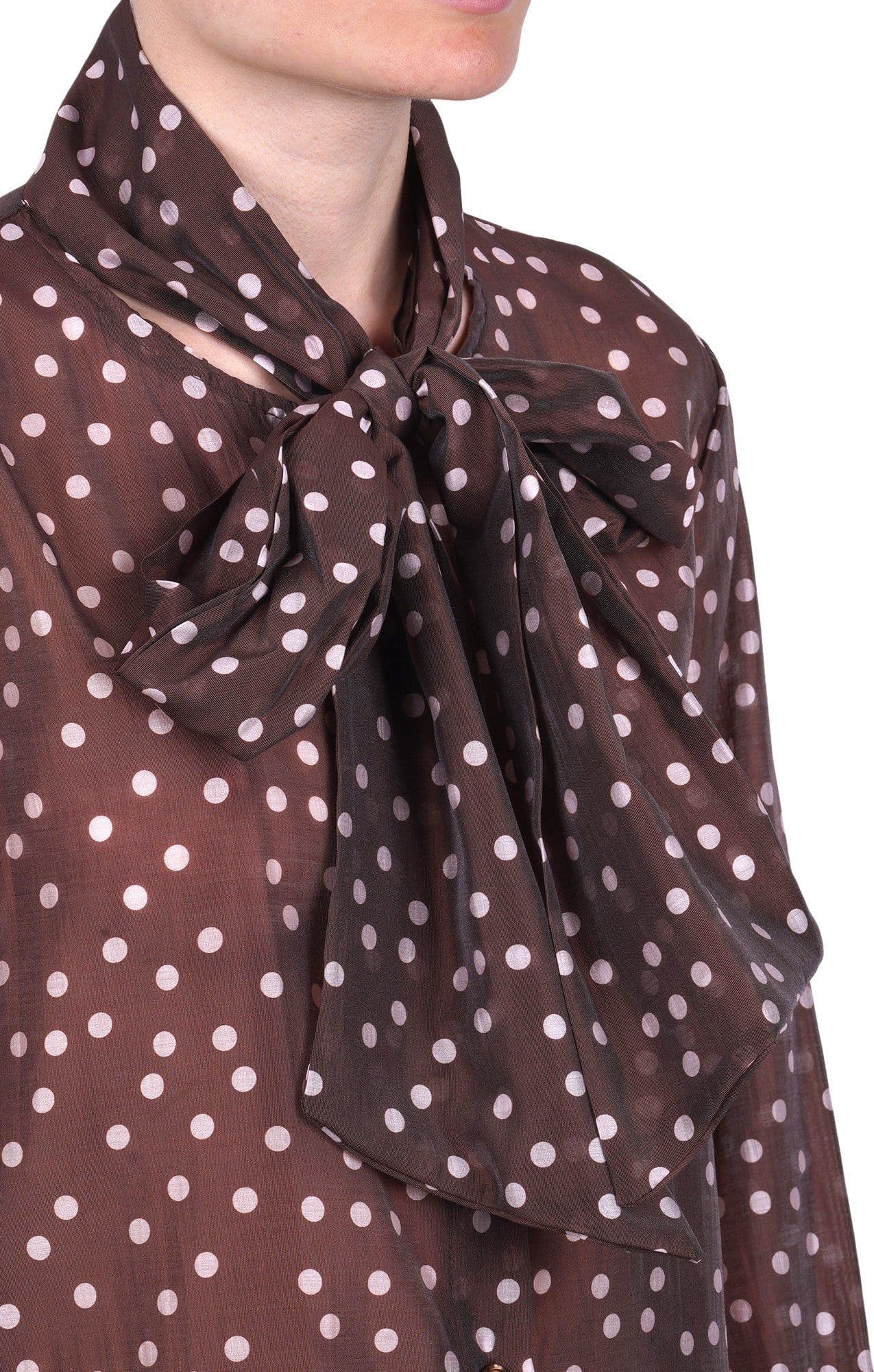 LA FEMME BLANCHE La Femme Blanche - Camicia - 471206 - Bianco/Marrone - 6