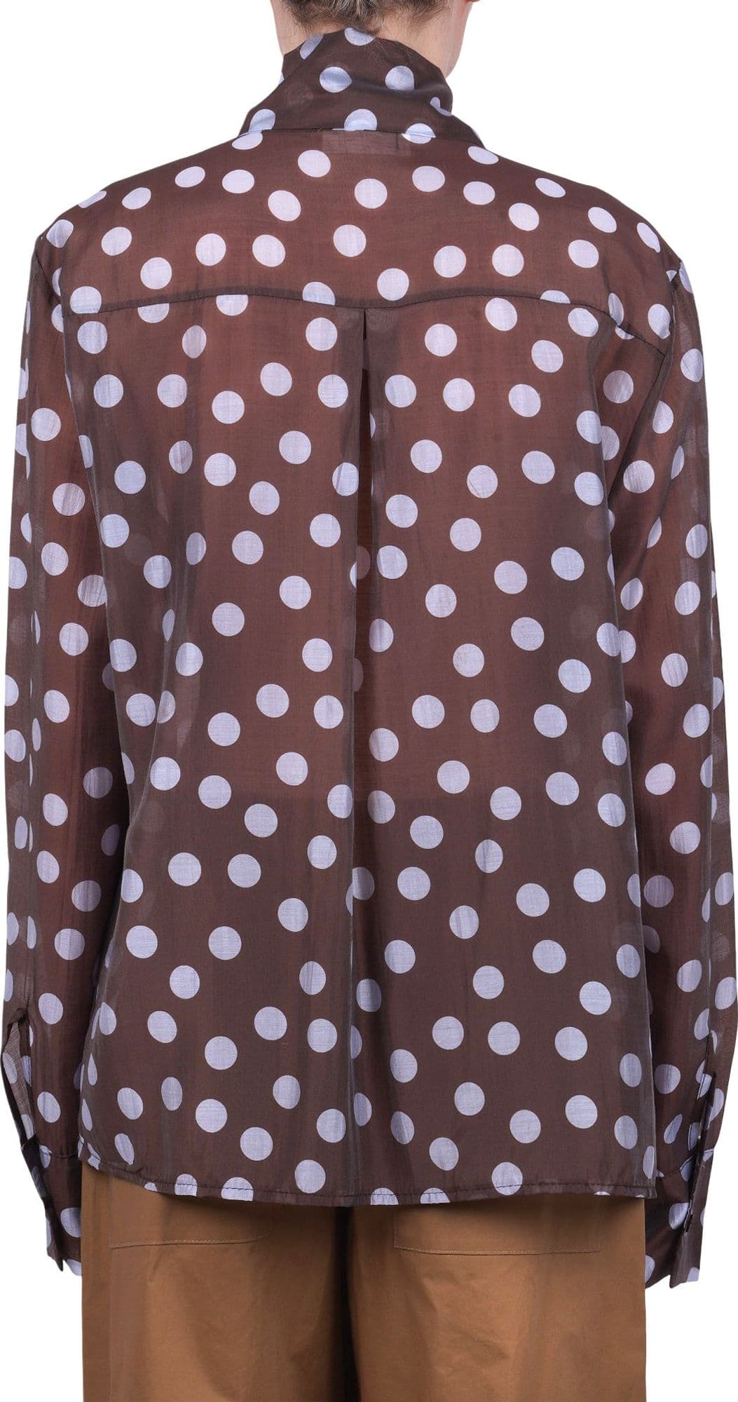 LA FEMME BLANCHE La Femme Blanche - Camicia - 471206 - Celeste/Marrone - 5