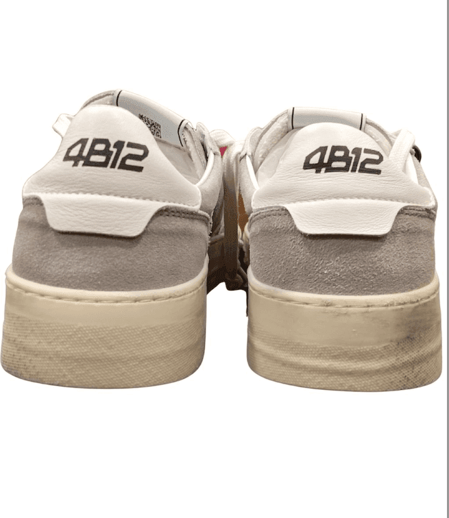 4B12 Sneakers In Pelle Uomo  Hyper Stone - 2