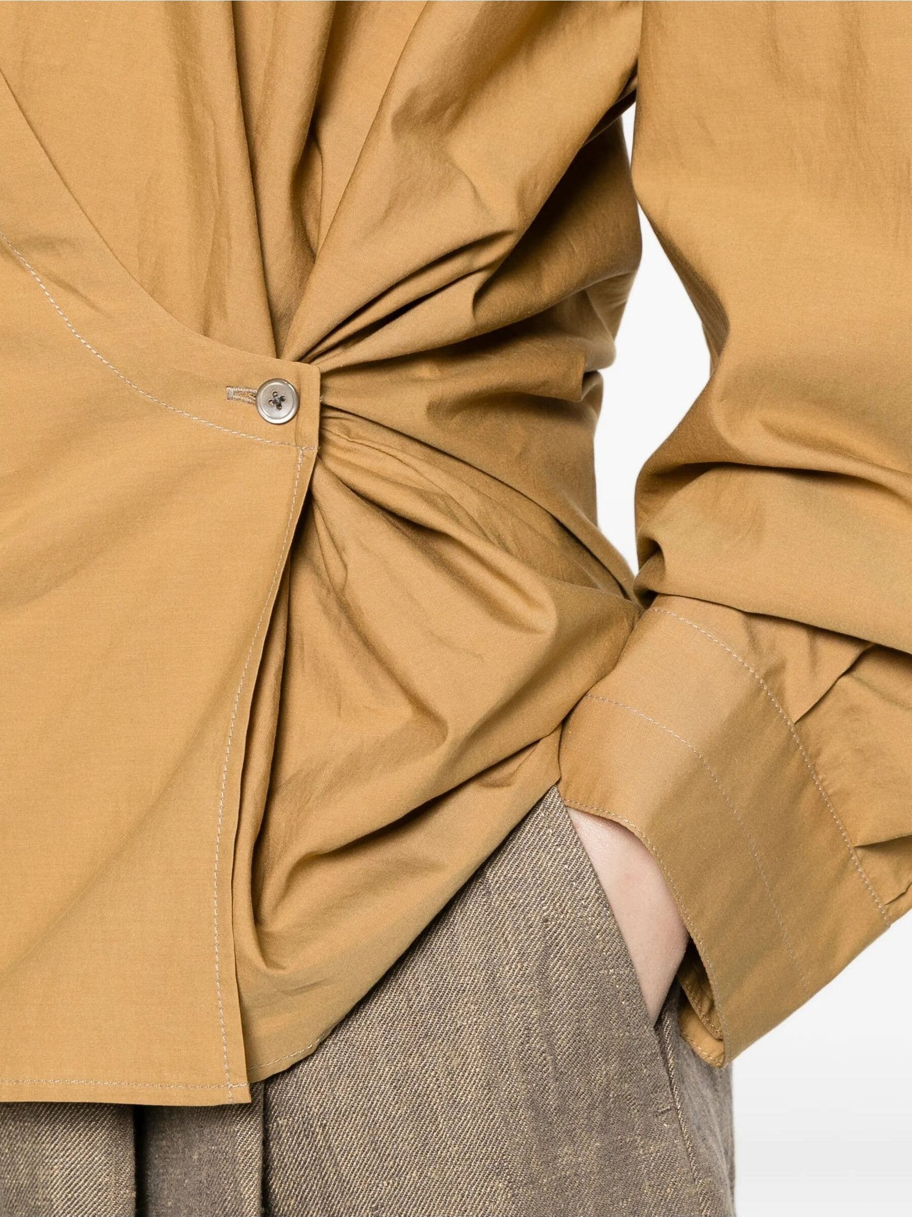 LEMAIRE Lemaire - Camicia Marrone e Nera da Donna - 2