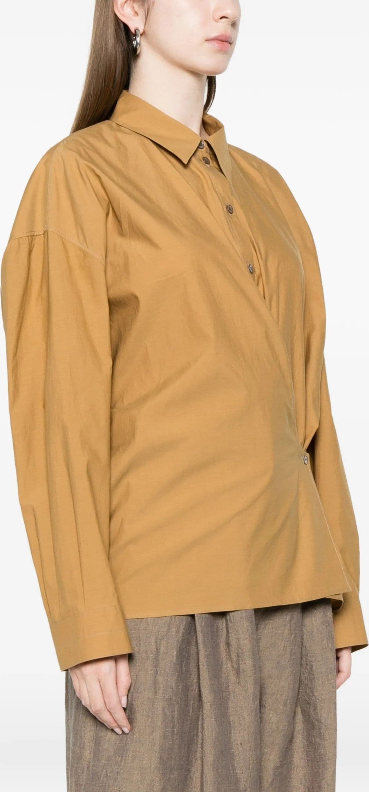 LEMAIRE Lemaire - Camicia Marrone e Nera da Donna - 5