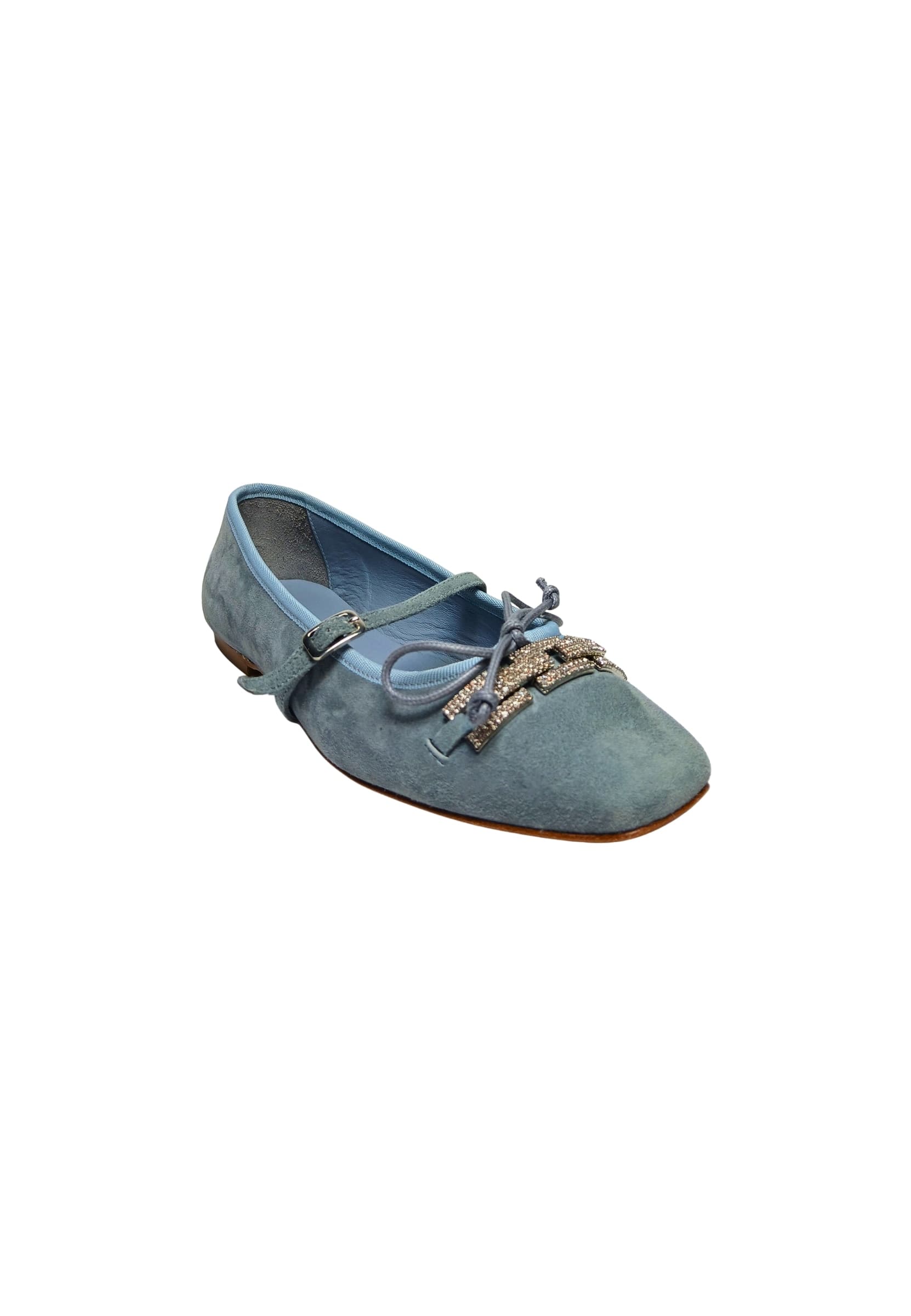 BALDININI SHOES D5F500P1CAMO1000 Baldinini shoes Donna Camoscio Azzurro - 4