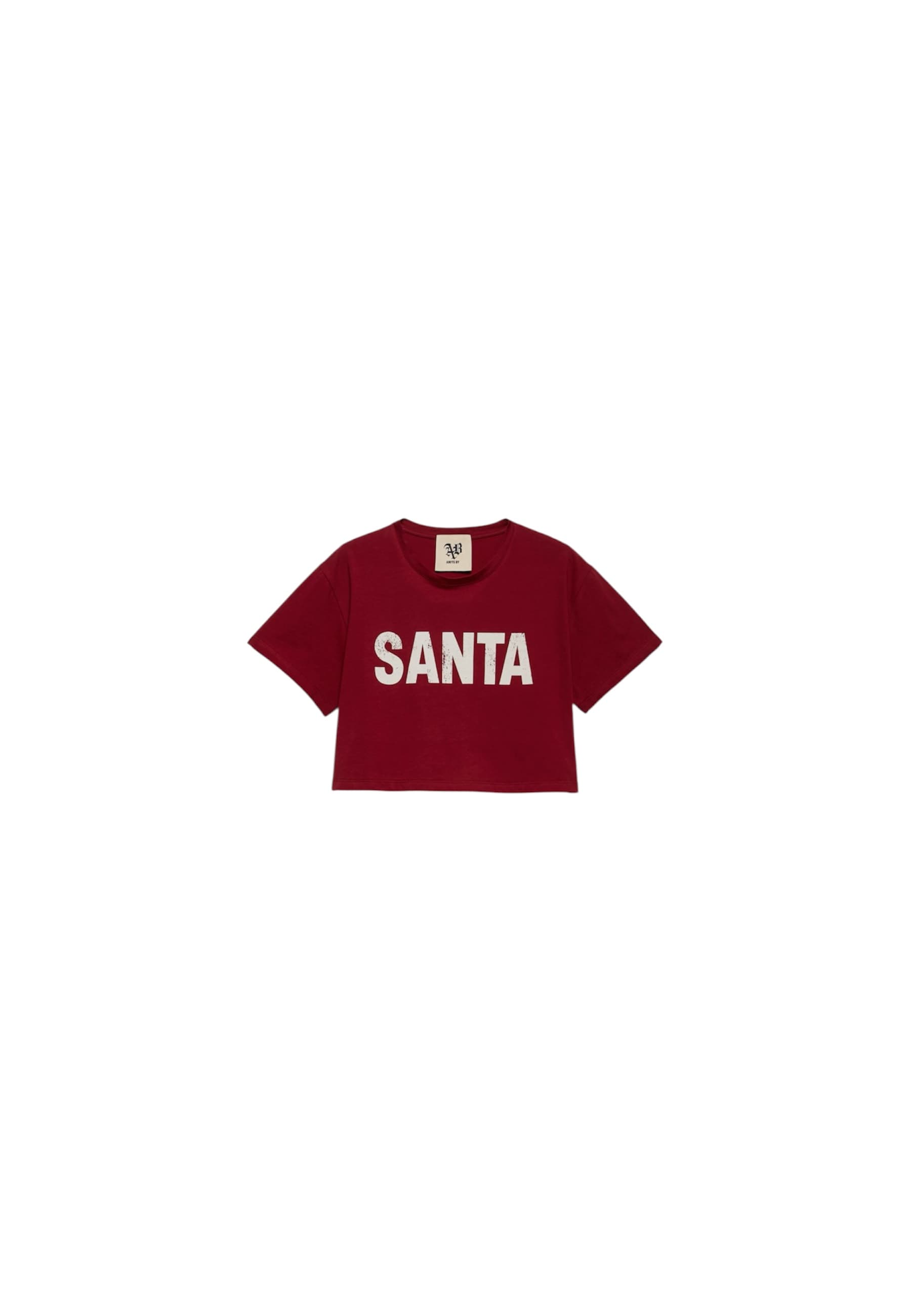 ANIYE BY Crop top mezza manica Donna  scritta SANTA - 3