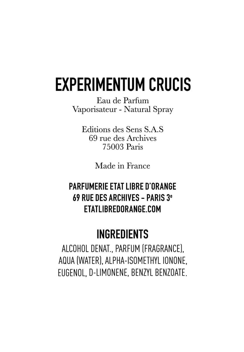 ETAT LIBRE D'ORANGE   EXPERIMENTUM CRUCIS - 3