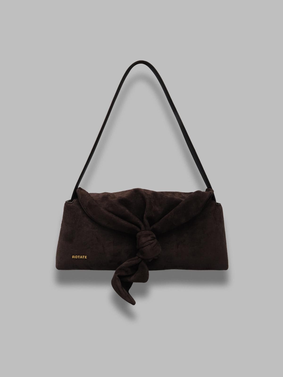 ROTATE suede knot scarf bag - 5