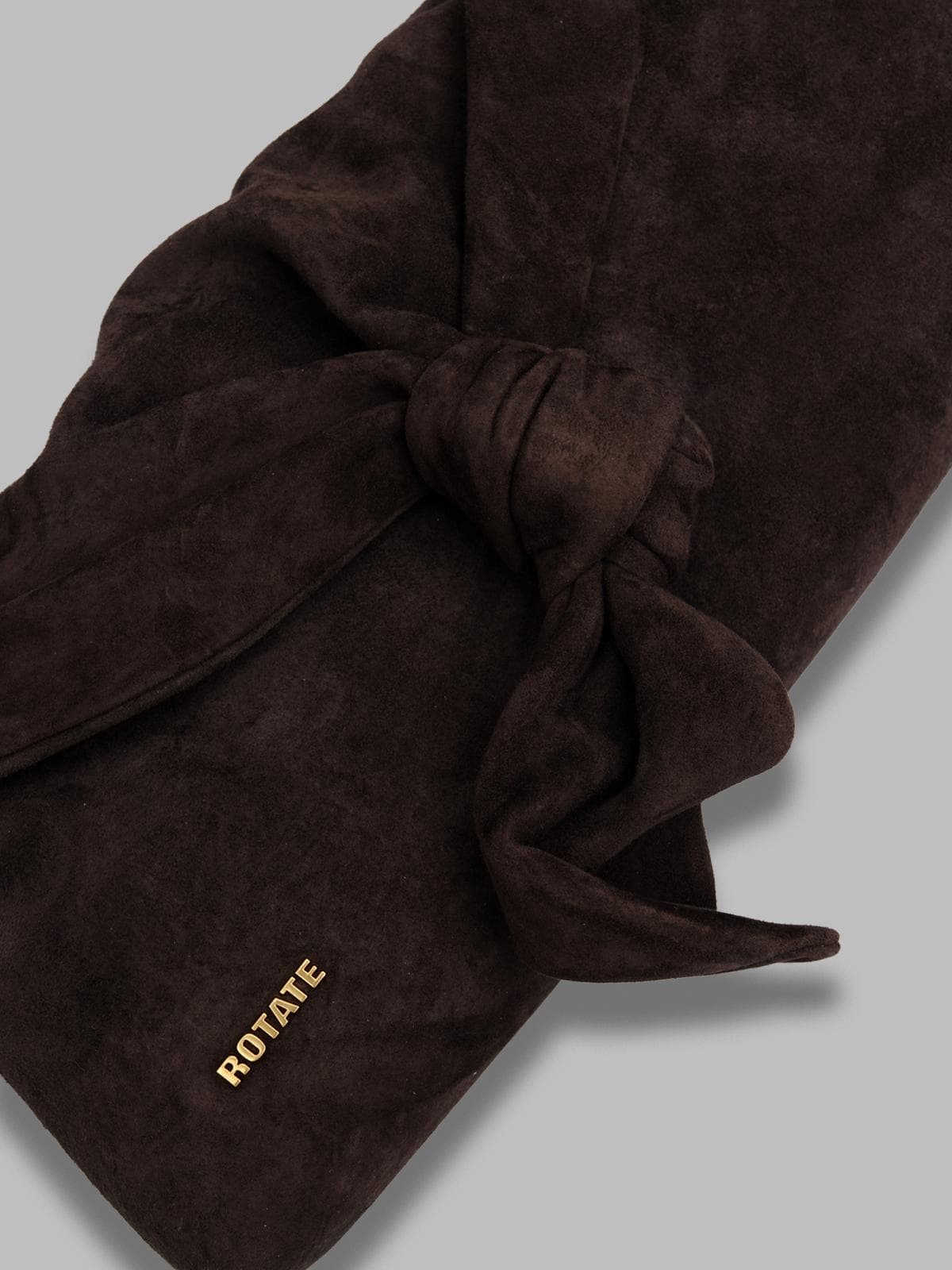 ROTATE suede knot scarf bag - 4