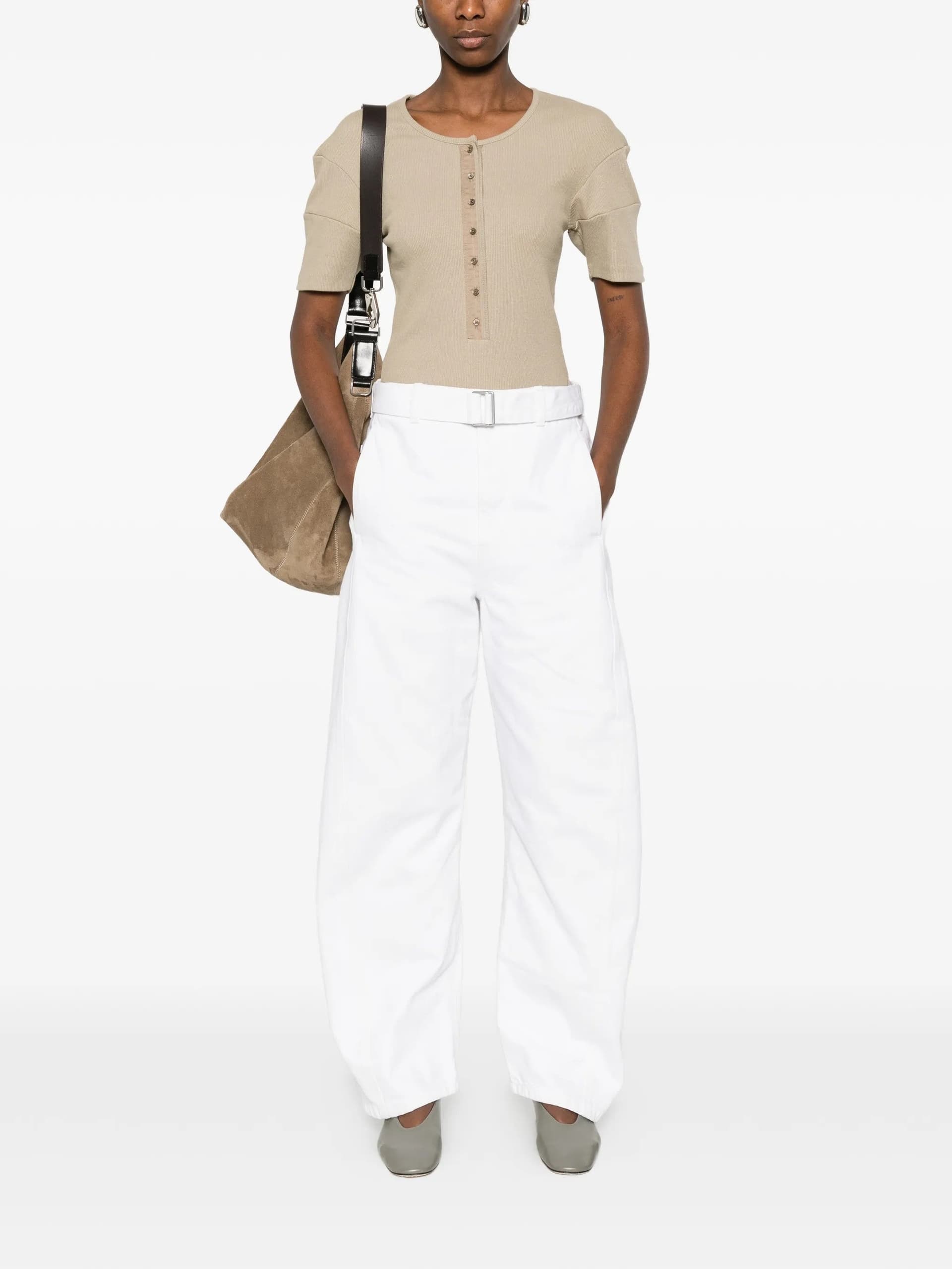 LEMAIRE Lemaire - Pantaloni Bianchi da Donna - 2