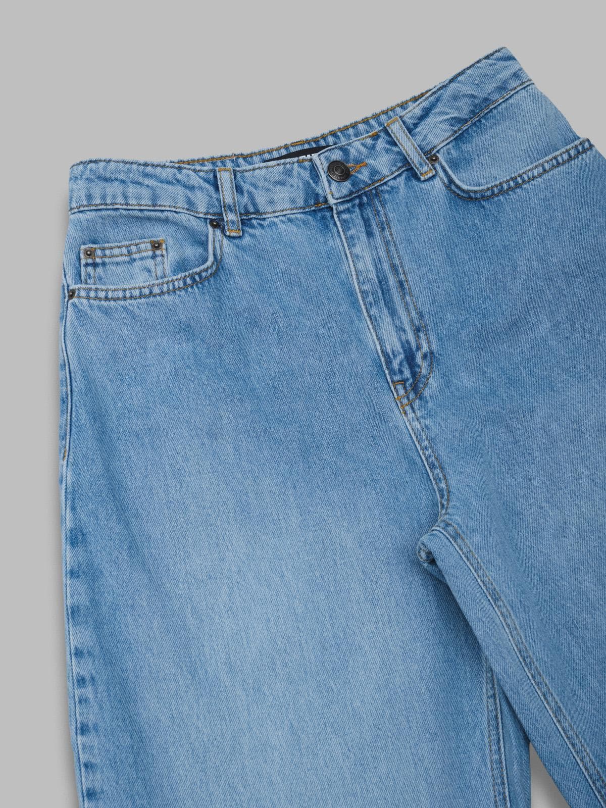 ROTATE draped barrel leg jeans - 3