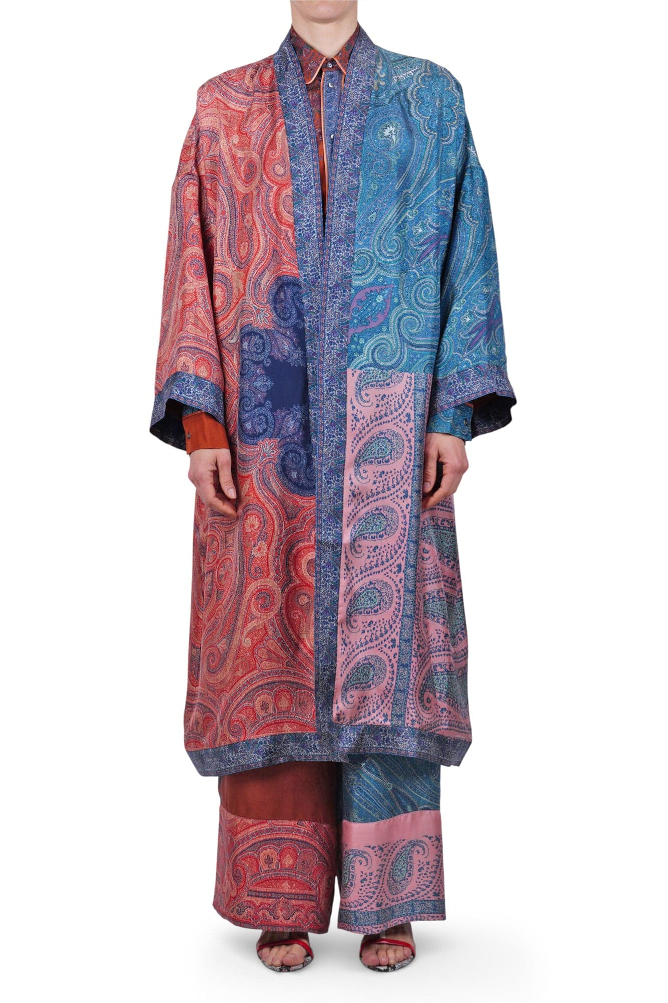 PIERRE-LOUIS MASCIA Pierre-Louis Mascia - Kimono - 470087 - Rosso/Blu - 3