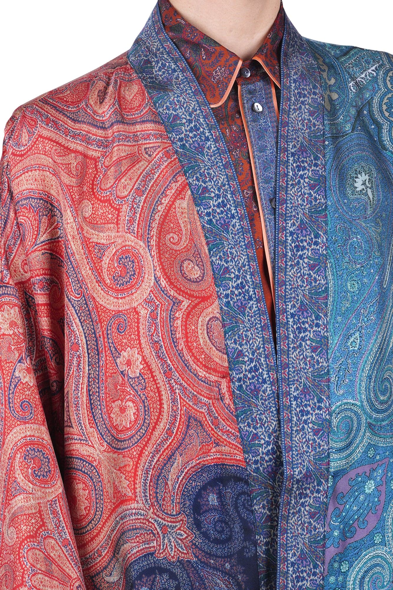 PIERRE-LOUIS MASCIA Pierre-Louis Mascia - Kimono - 470087 - Rosso/Blu - 6