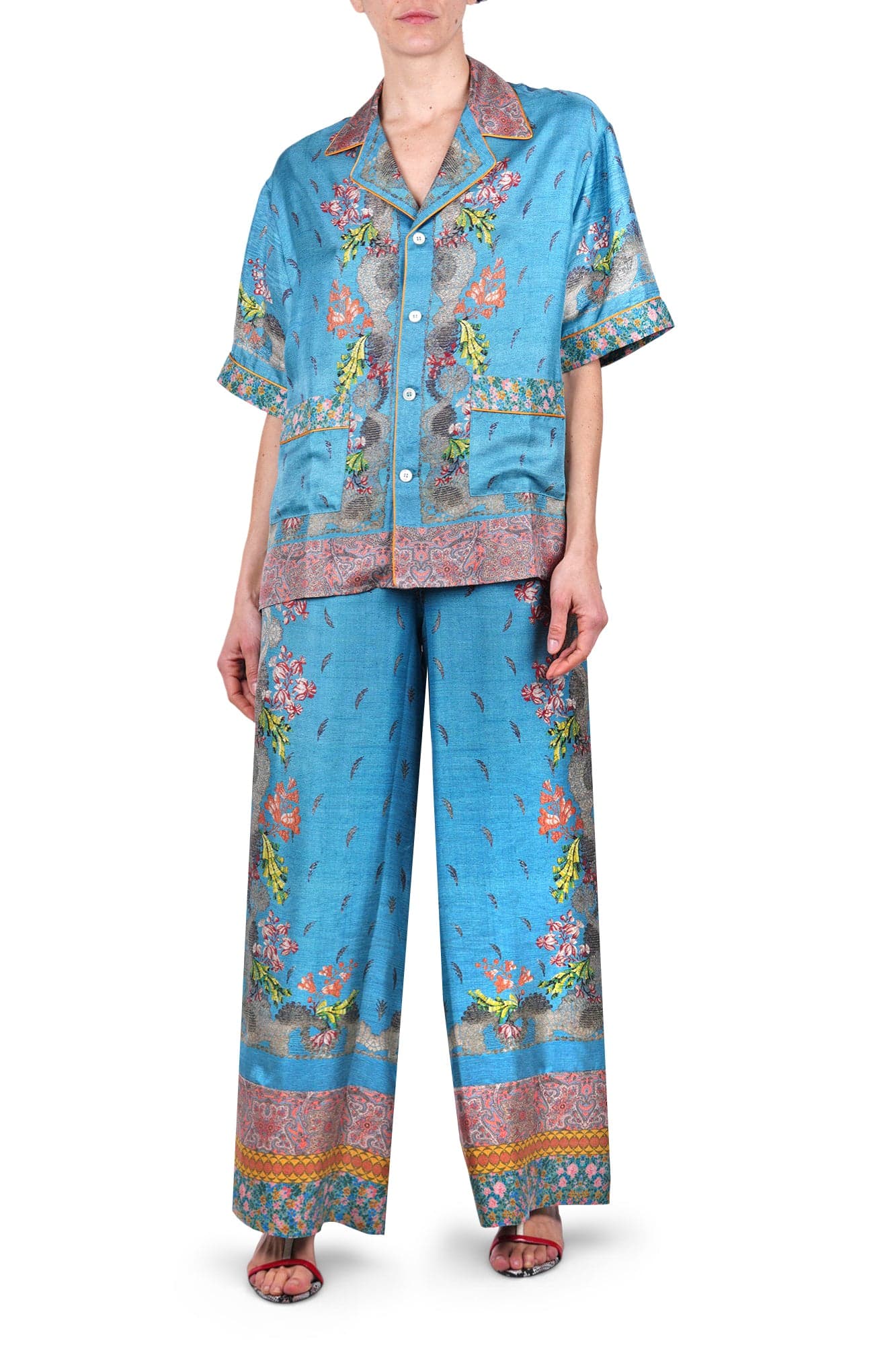 PIERRE-LOUIS MASCIA Pierre-Louis Mascia - Camicia - 470094 - Fantasia Turchese - 2
