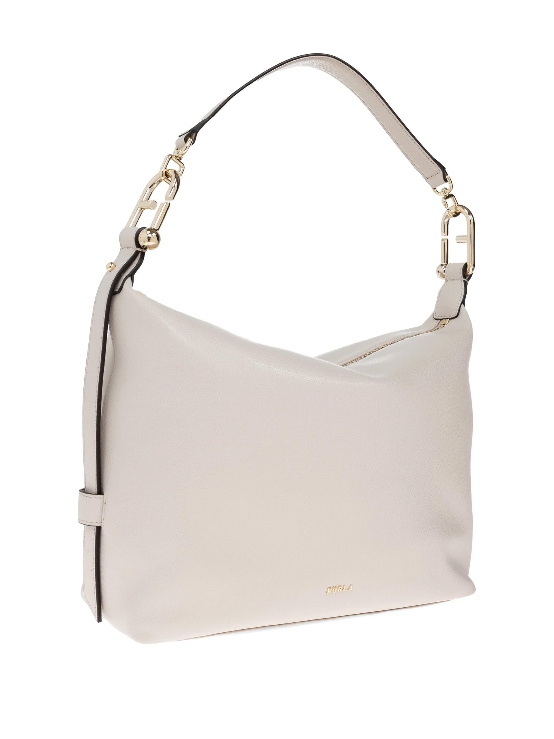 FURLA Furla - Borsa a Mano Tonie Hobo Beige da Donna - 3