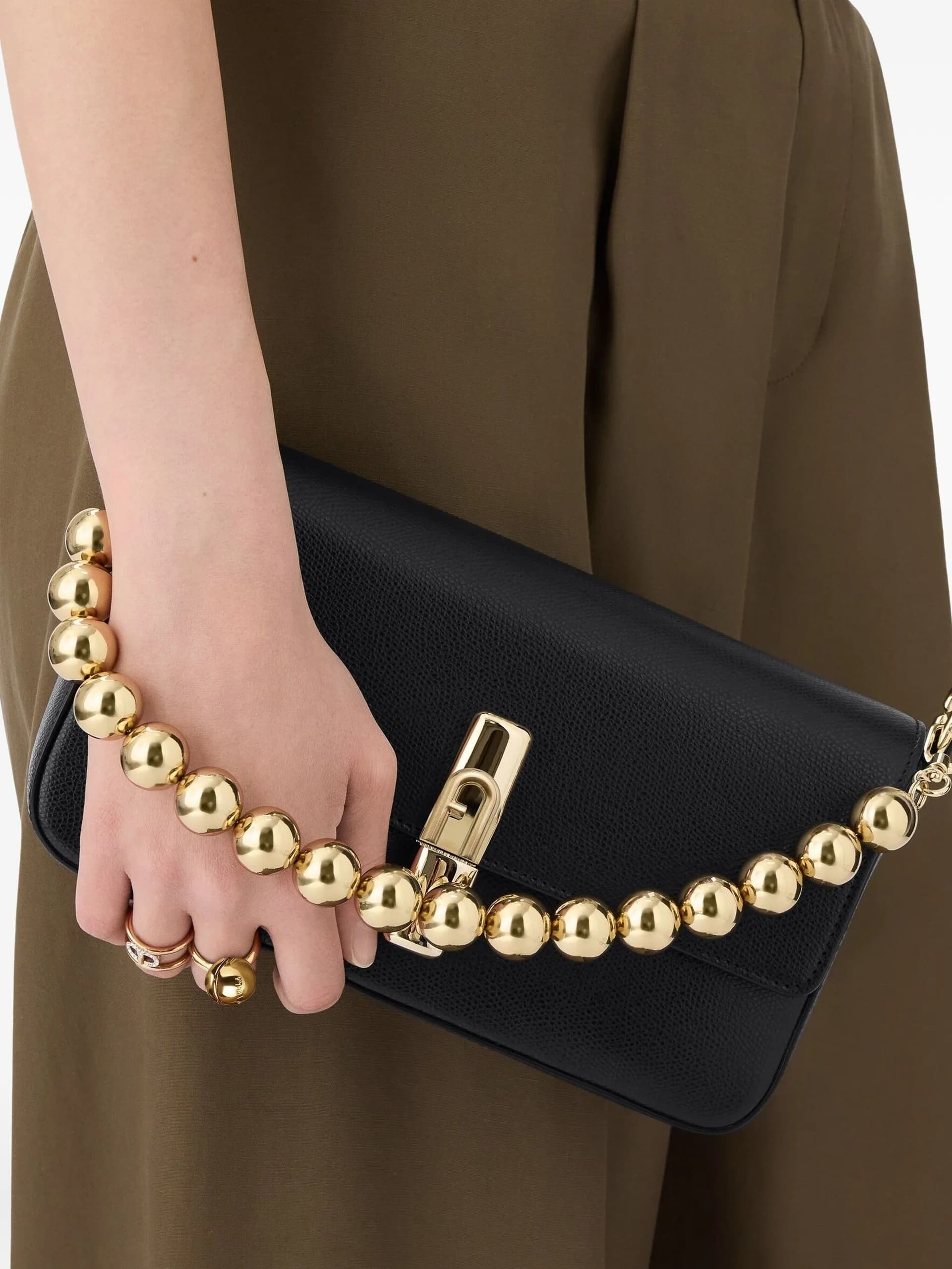 FURLA Furla - Borsa a Tracolla Iride Nera da Donna - 3
