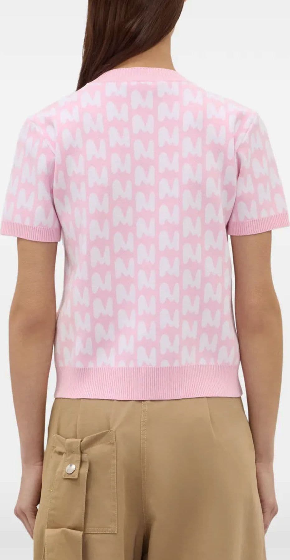 MSGM  Maglie Pink/white - 4