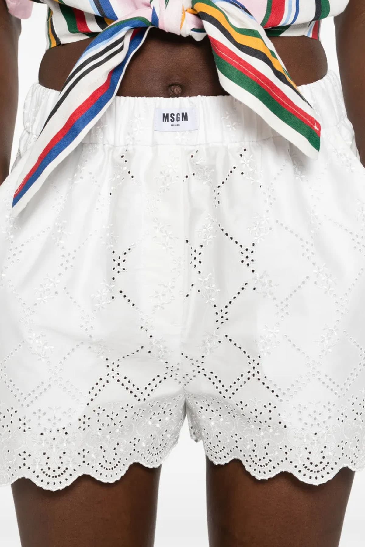 MSGM  Pantaloncini Off white - 5