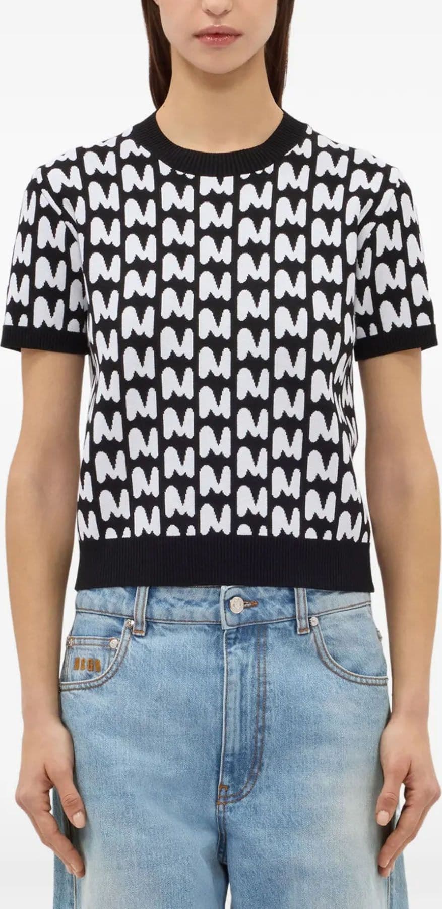 MSGM  Maglie Black/white - 3