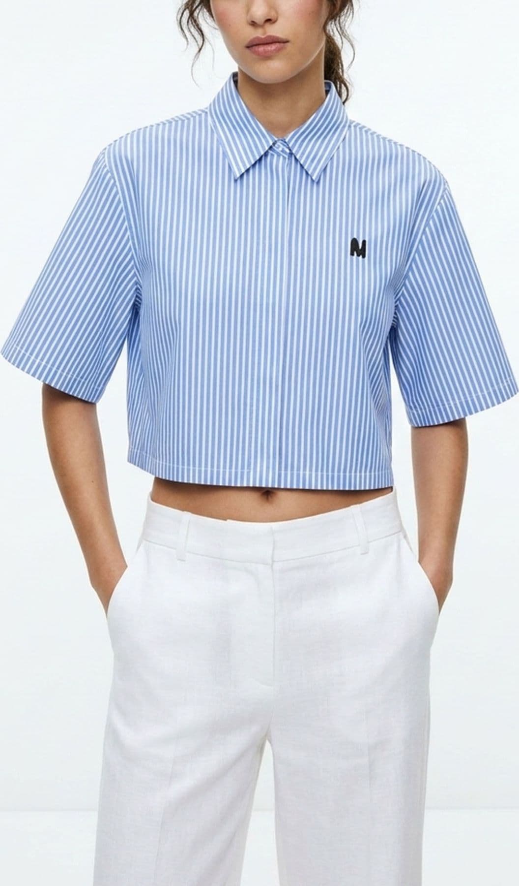 MSGM  Camicie Blue/white - 2