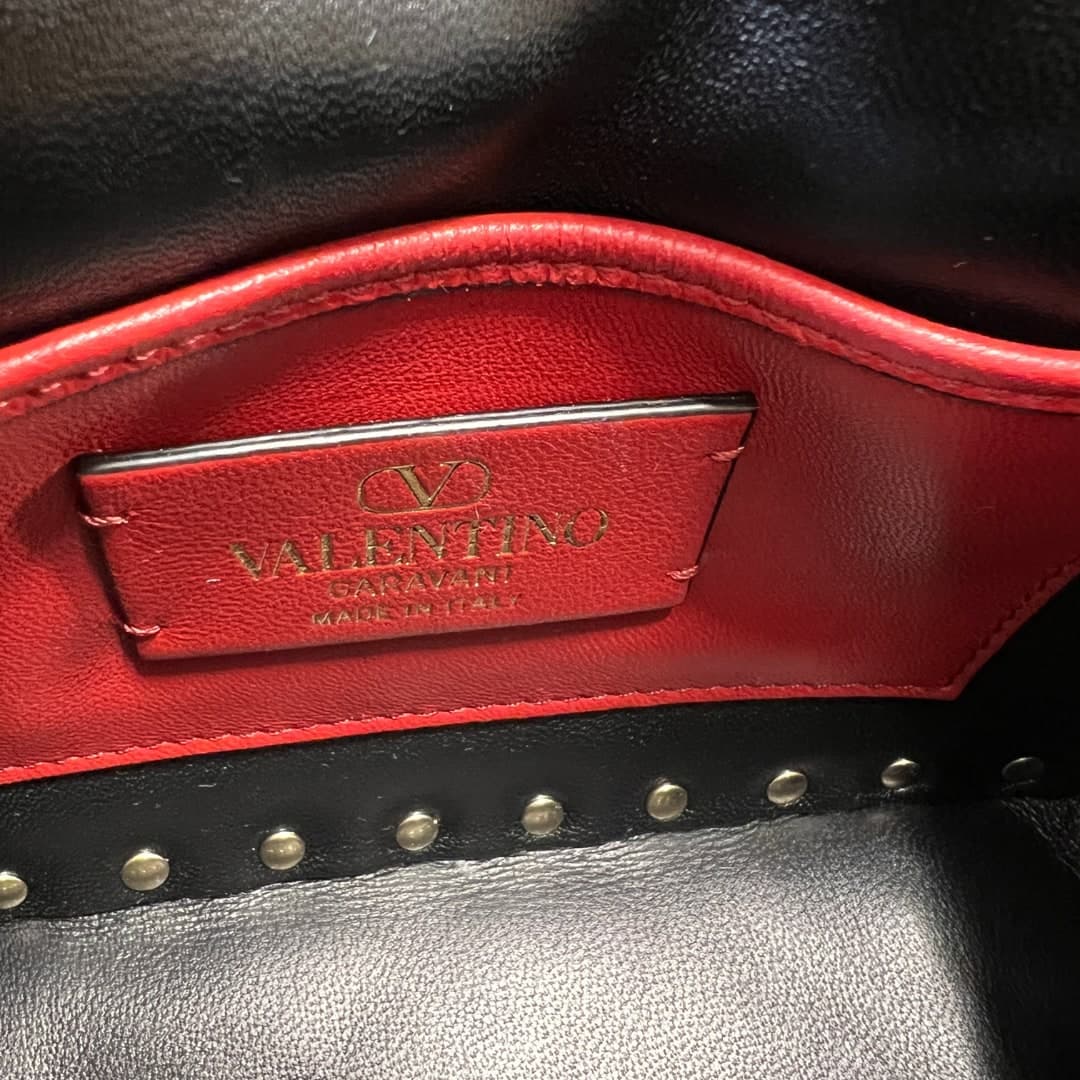 Valentino Garavani  Borsa a tracolla Rockstud spike in Pelle colore Nero - 6