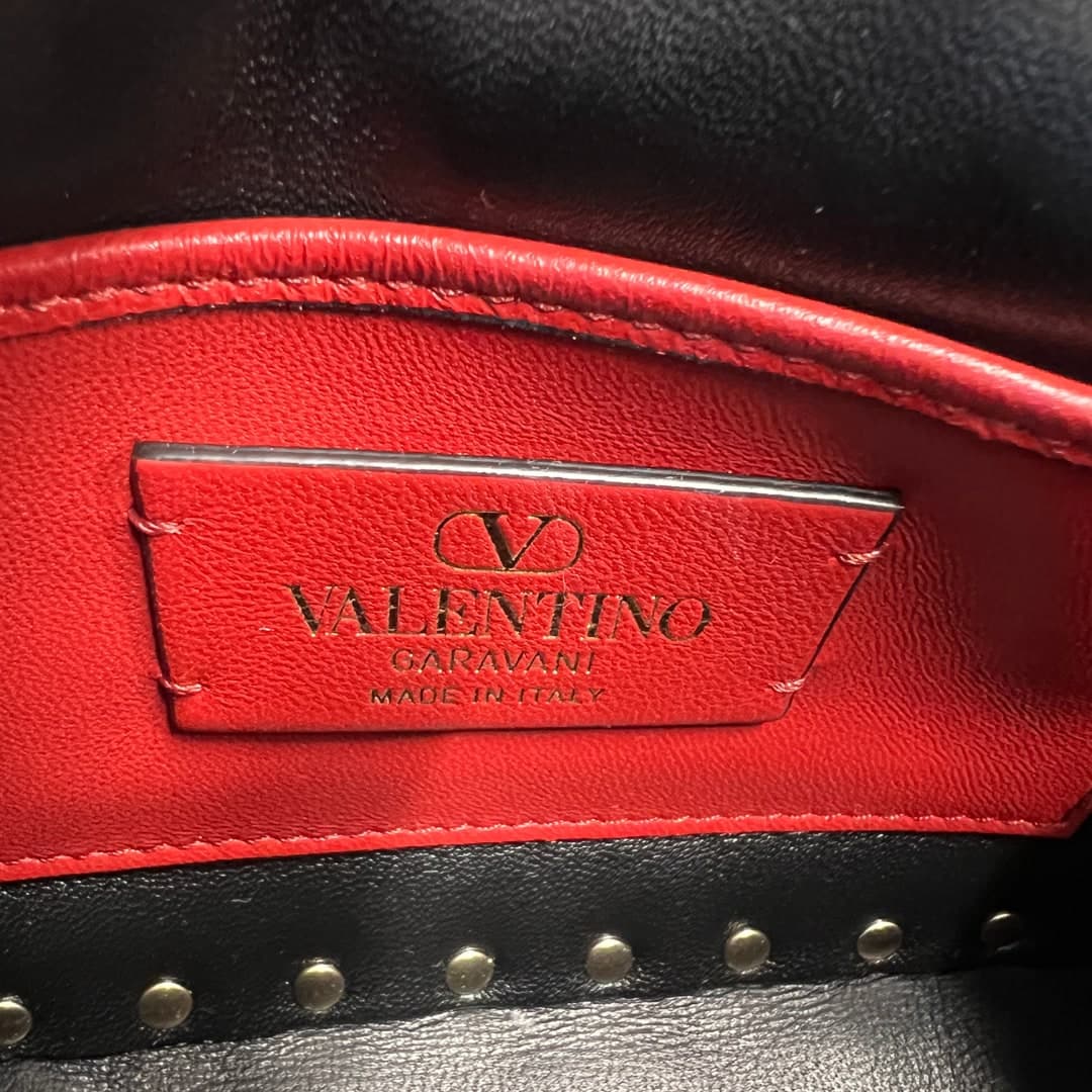 Valentino Garavani  Borsa a tracolla Rockstud spike in Pelle colore Nero - 7