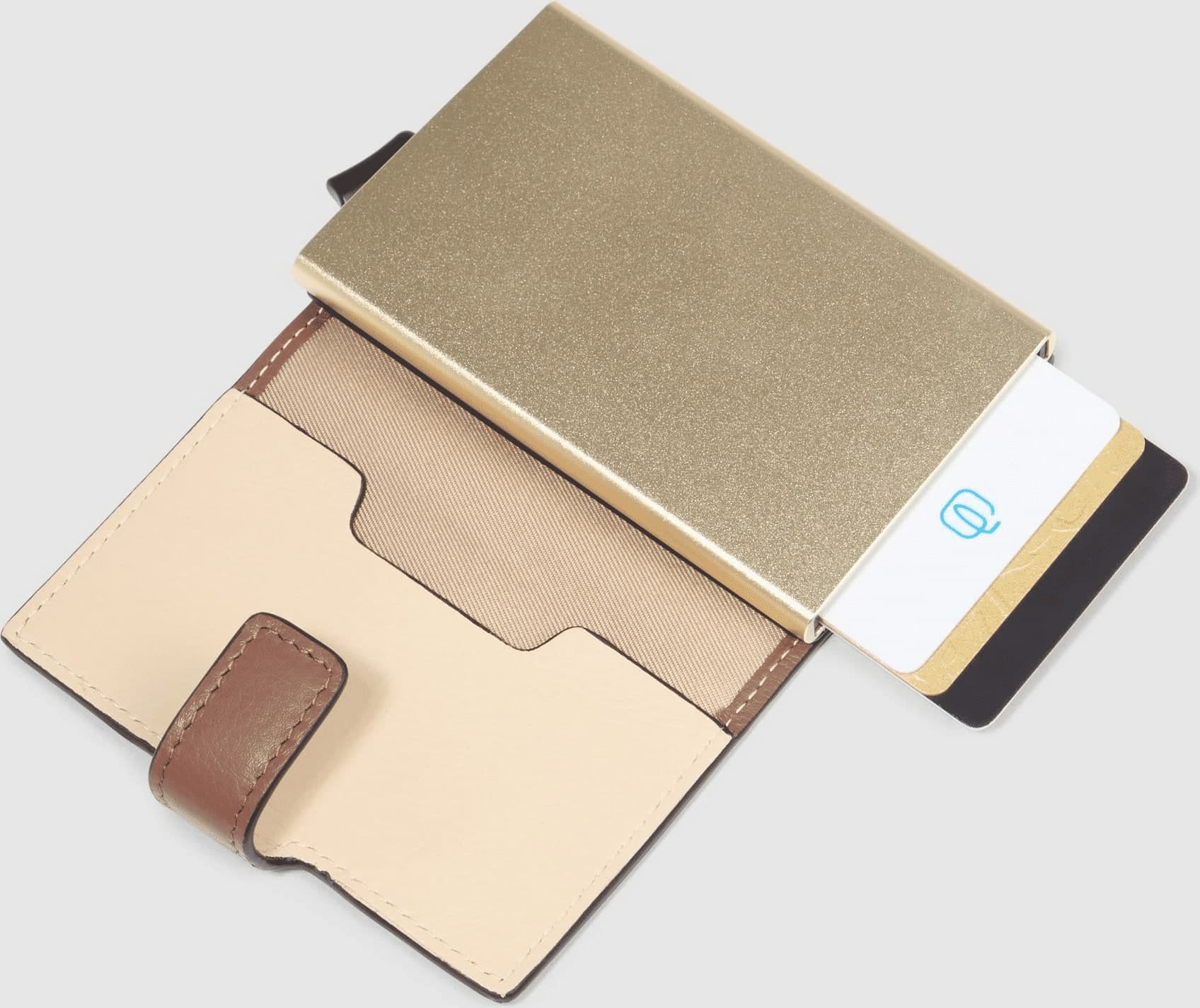 PIQUADRO Porta carte di credito Uomo piquadro PP5649W92R-MBE Marrone Beige - 4