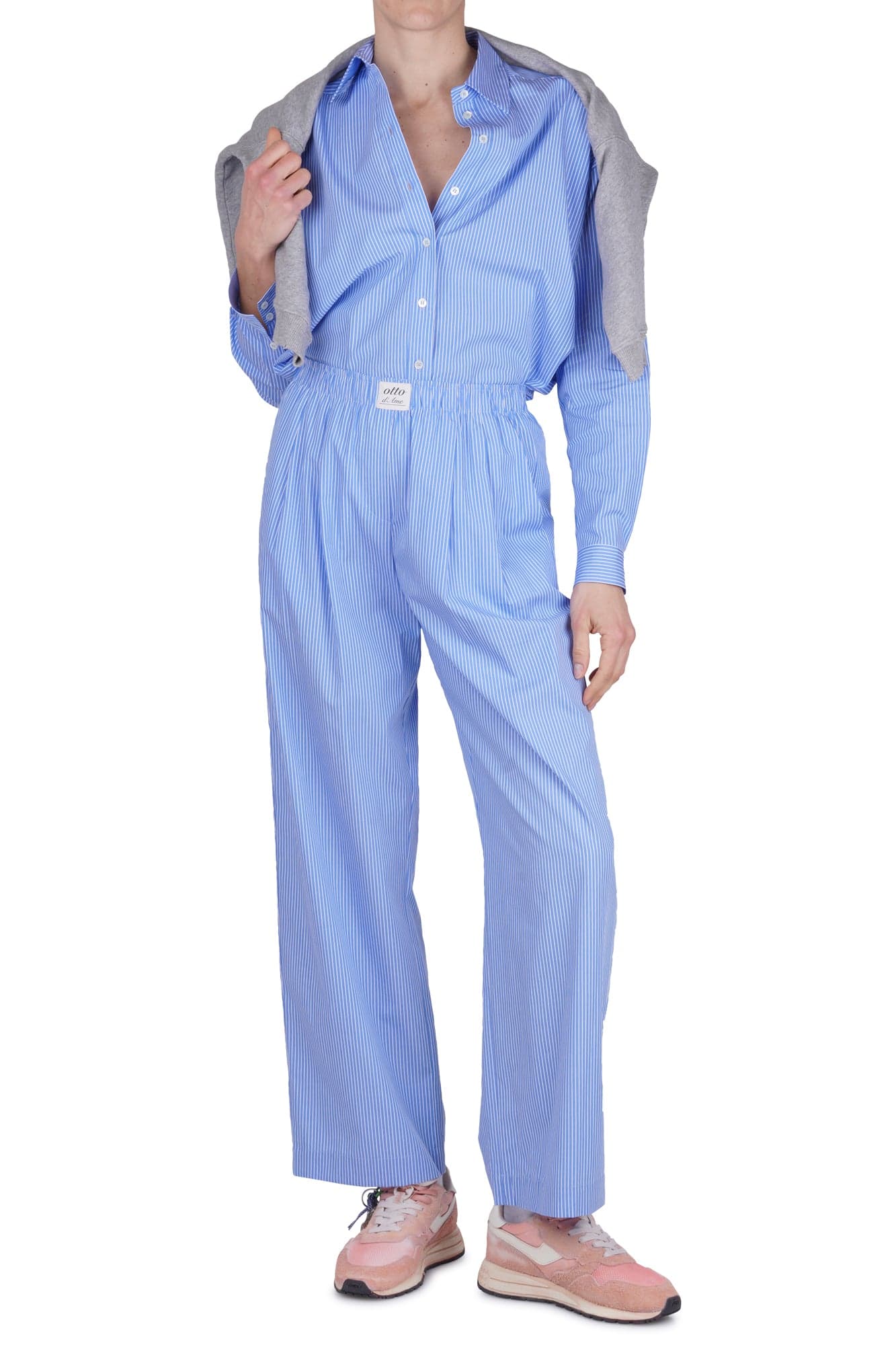 OTTOD'AME Ottod'ame - Pantalone - 470730 - Azzurro/Bianco - 2