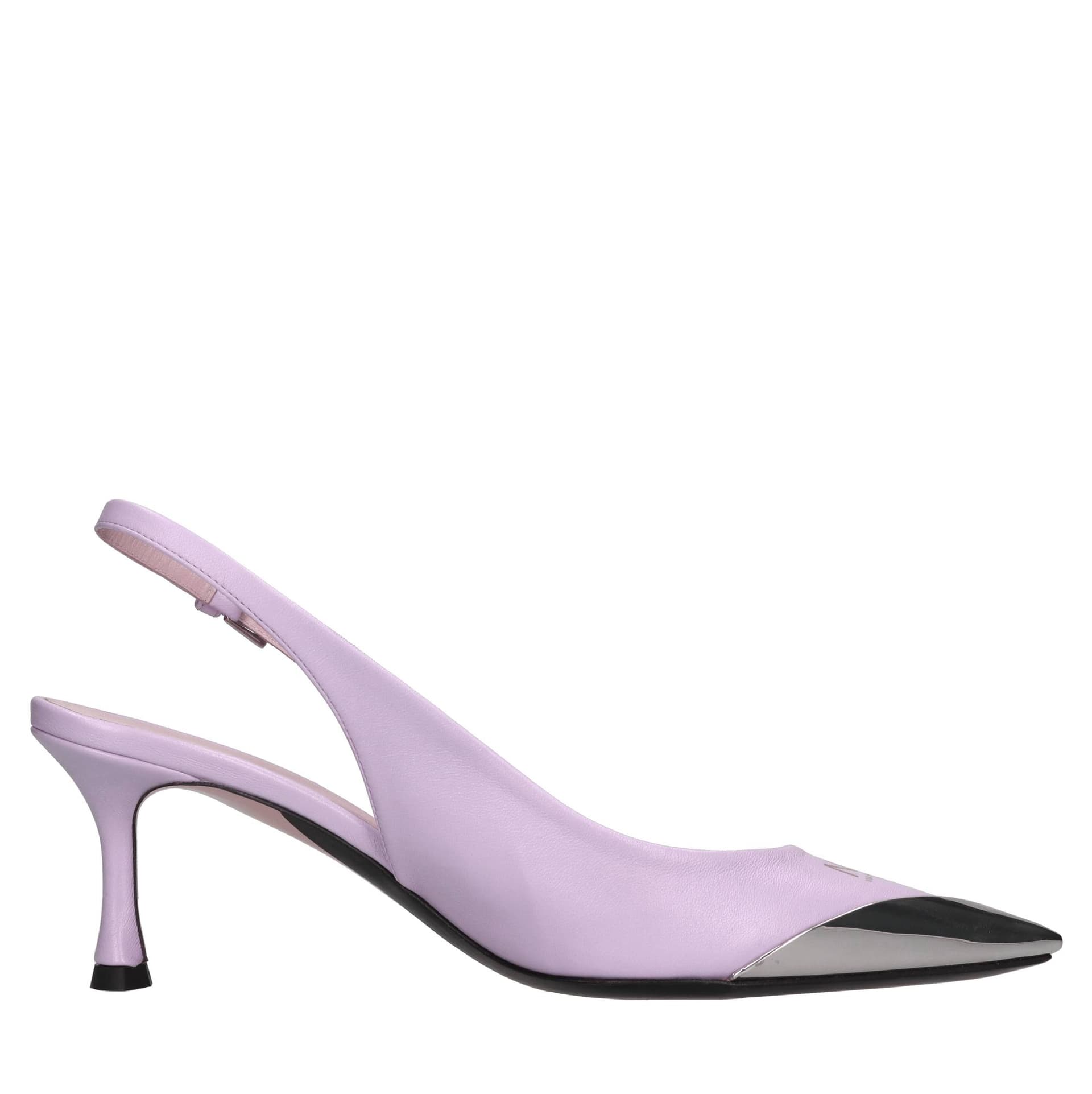N°21  Scarpe con Tacco Lilla - 3