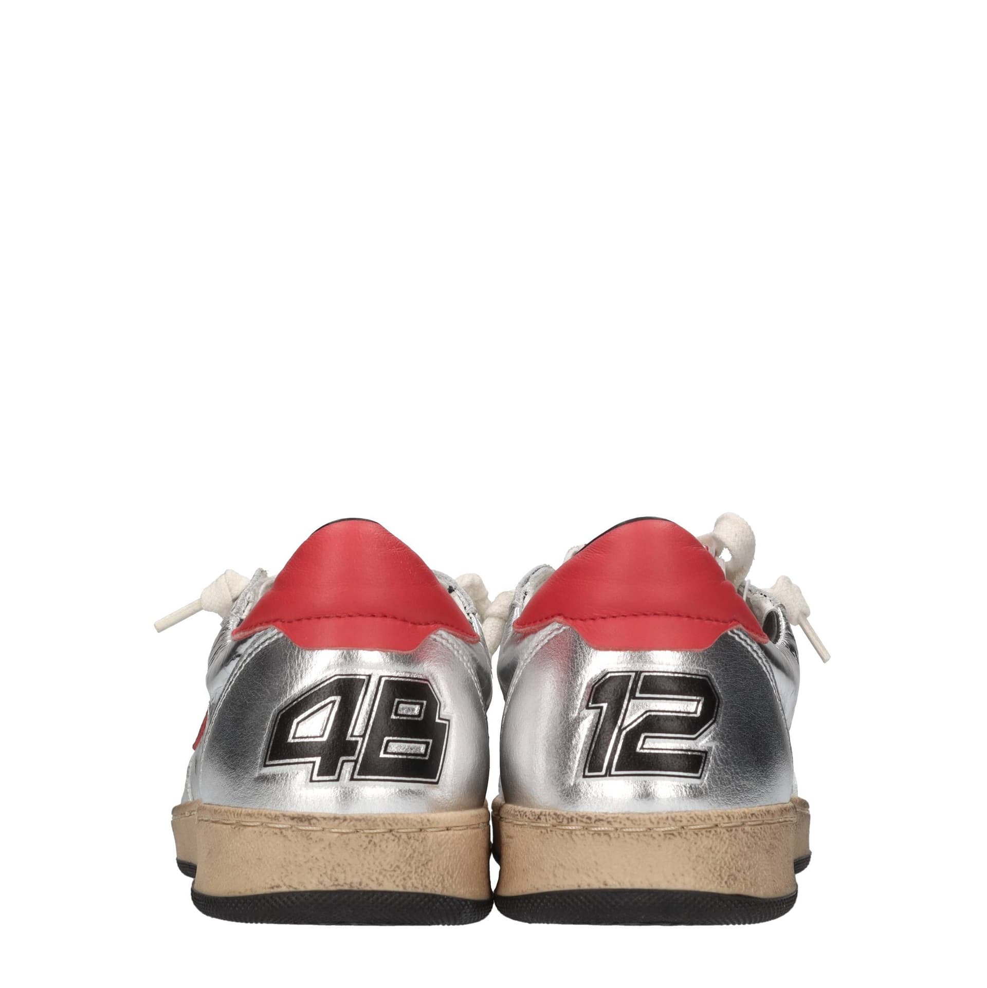 4B12  Sneakers Argento - 2