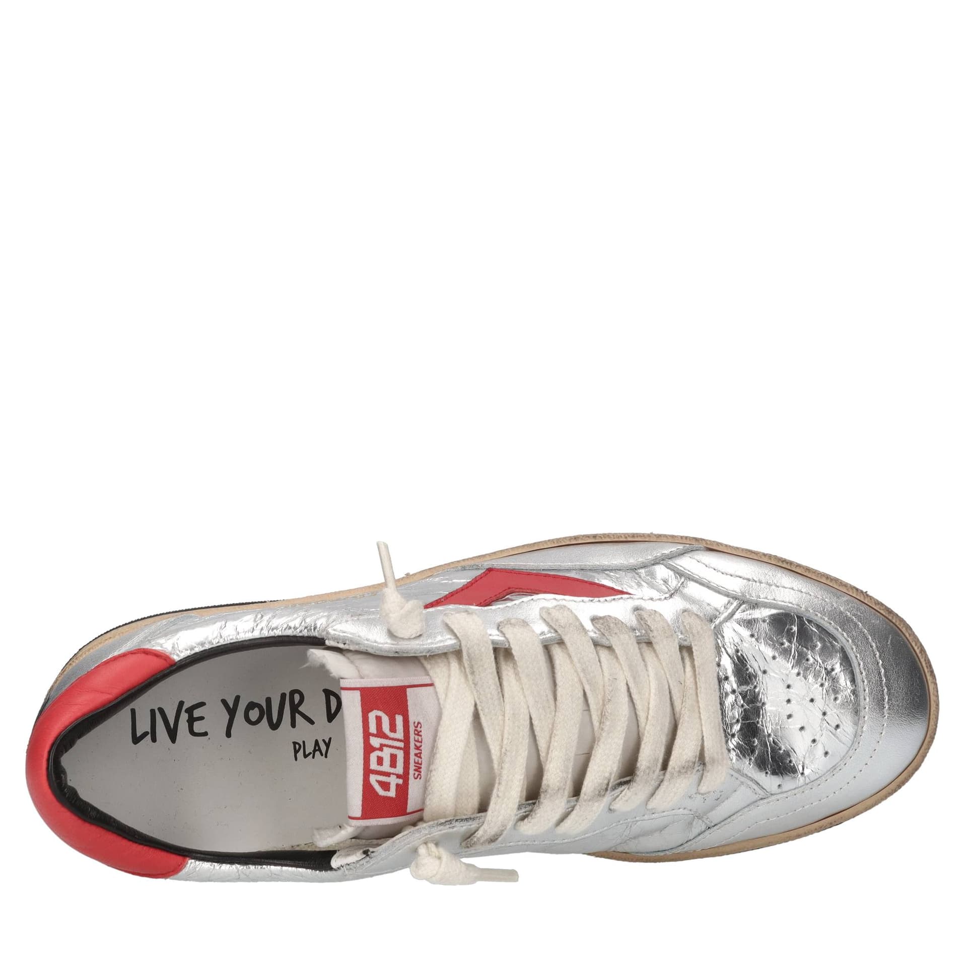 4B12  Sneakers Argento - 5