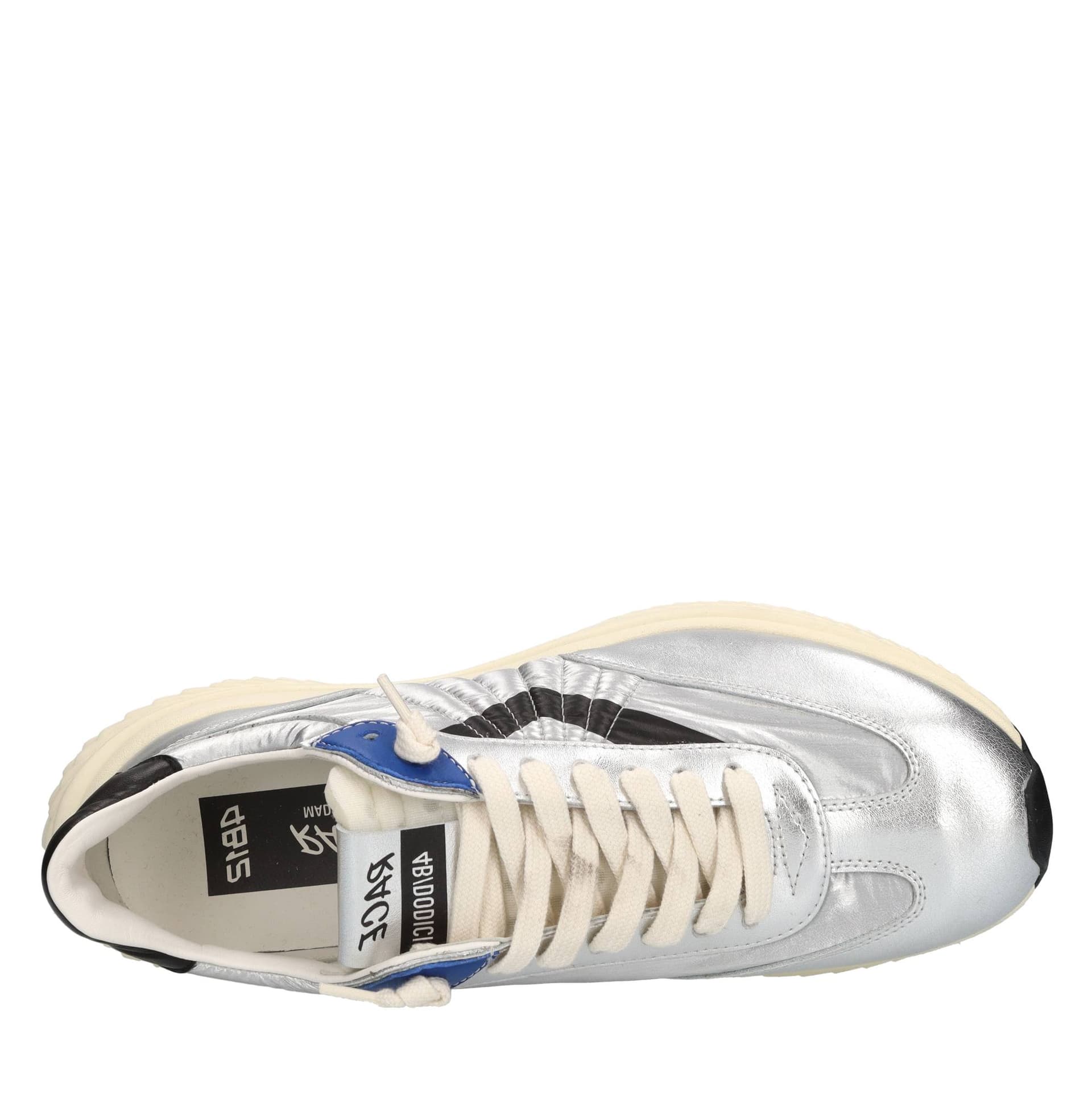 4B12  Sneakers Argento - 5