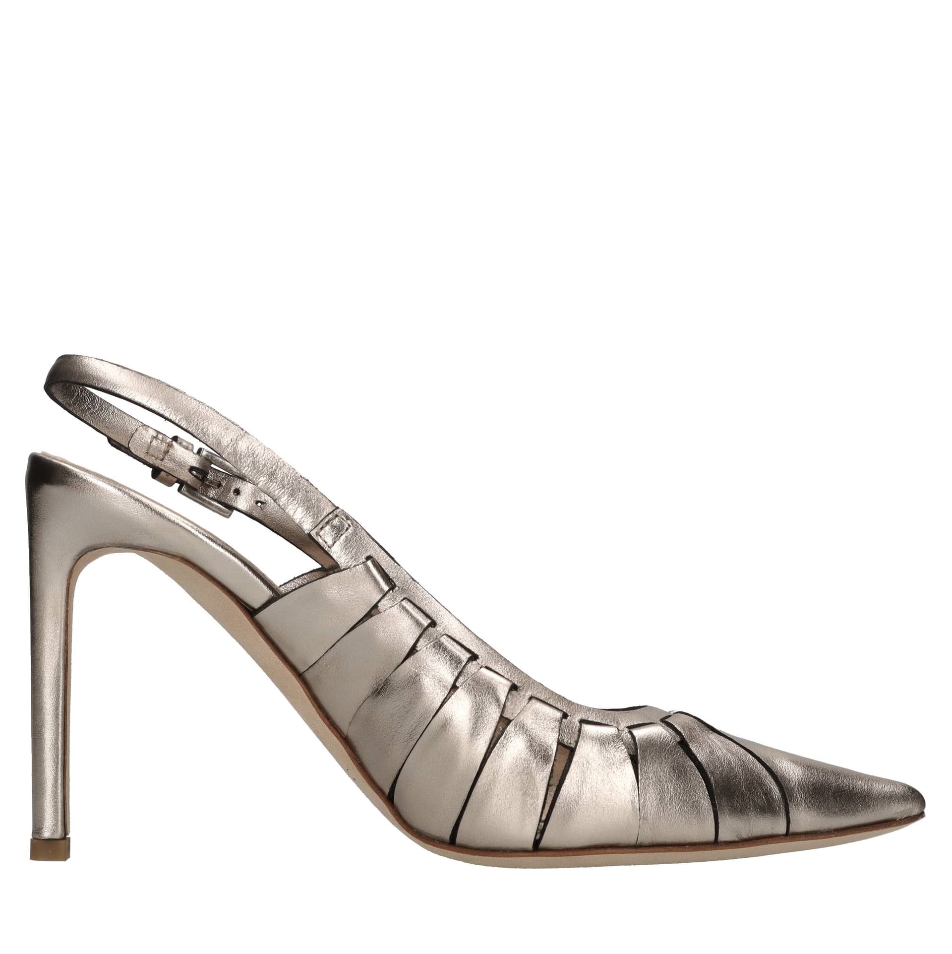 DEL CARLO  Scarpe con Tacco Platino - 3