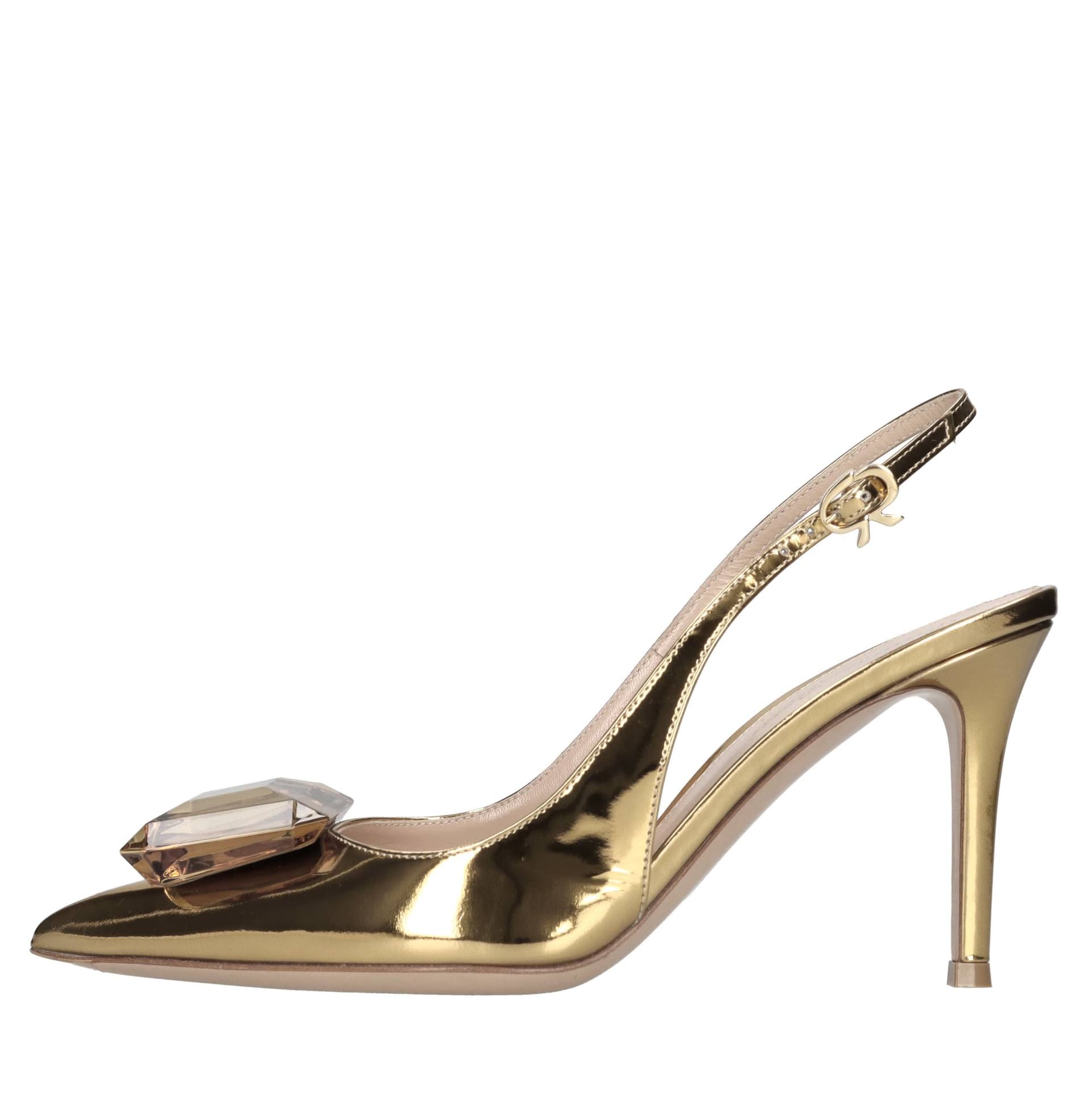 Gianvito Rossi  Scarpe con Tacco Oro - 6