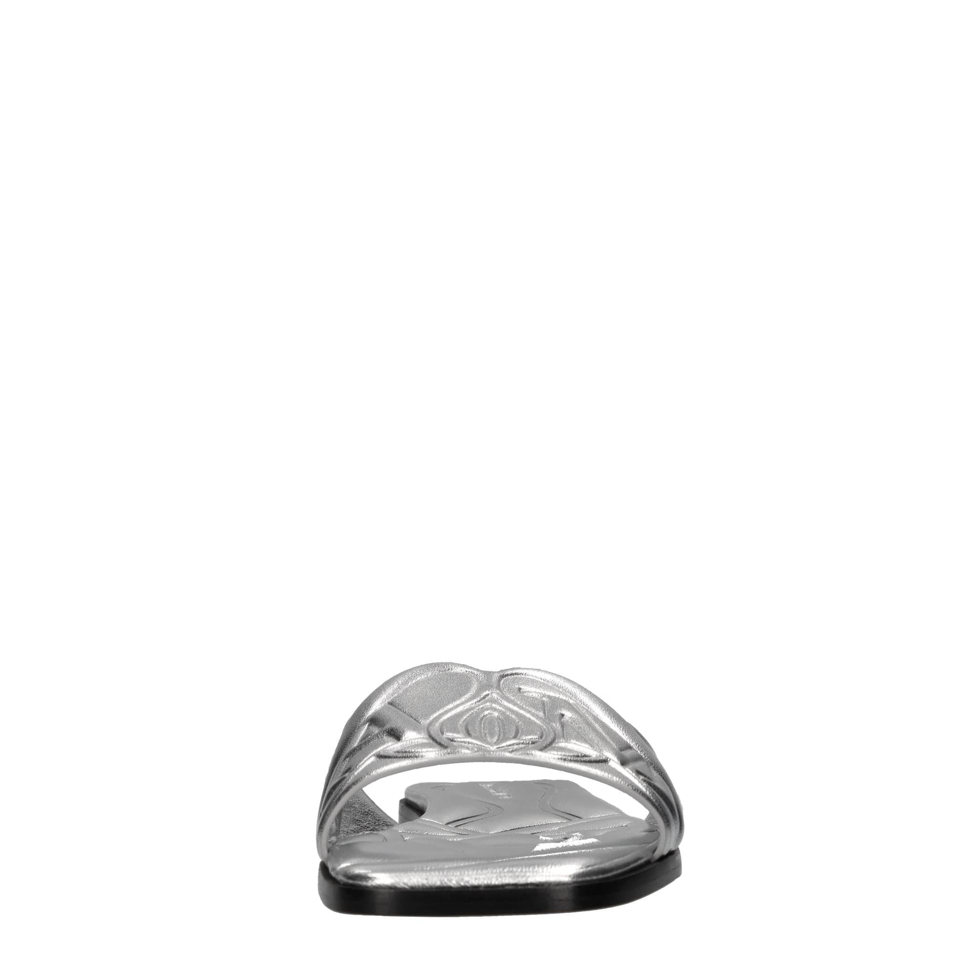 Alexander McQueen  Sandali Argento - 4