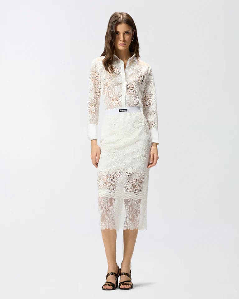 Pinko   HARMONIE GONNA PIZZO REBRODE SS26 - 7