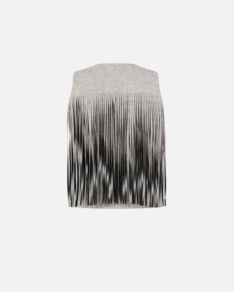 Pinko   BORETTO GILET FIAMMATO LINO COTONE SS26 - 6