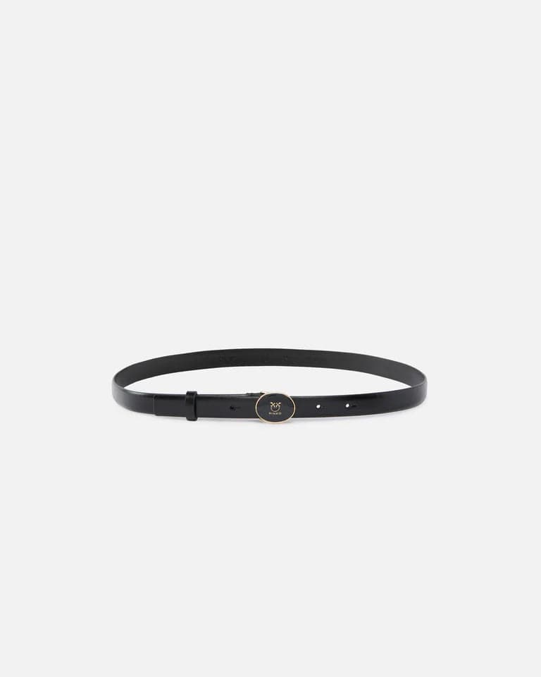 Pinko PINKO  ROUND ENAMEL H2 BELT.LOW VITELLO SS26 - 6