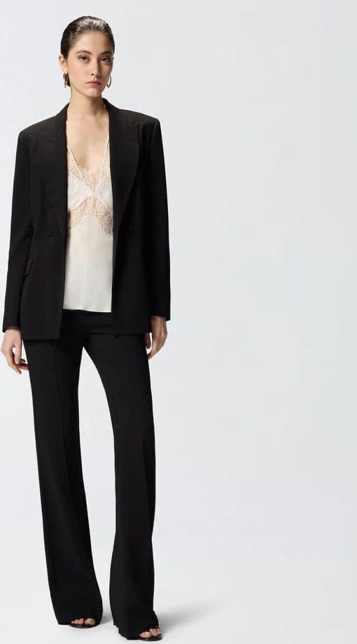 Pinko   LYDIA TOP TWILL CON PIZZO SS26 - 2