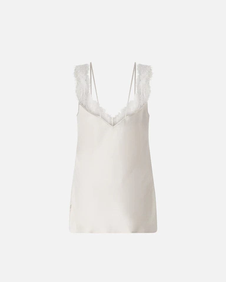 Pinko   LYDIA TOP TWILL CON PIZZO SS26 - 6