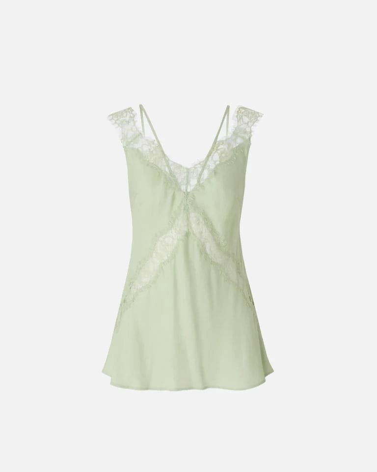 Pinko   LYDIA TOP TWILL CON PIZZO SS26 - 7