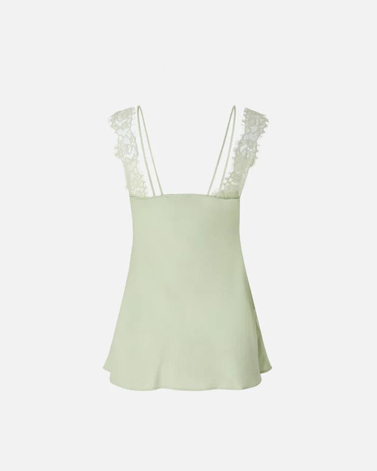 Pinko   LYDIA TOP TWILL CON PIZZO SS26 - 8