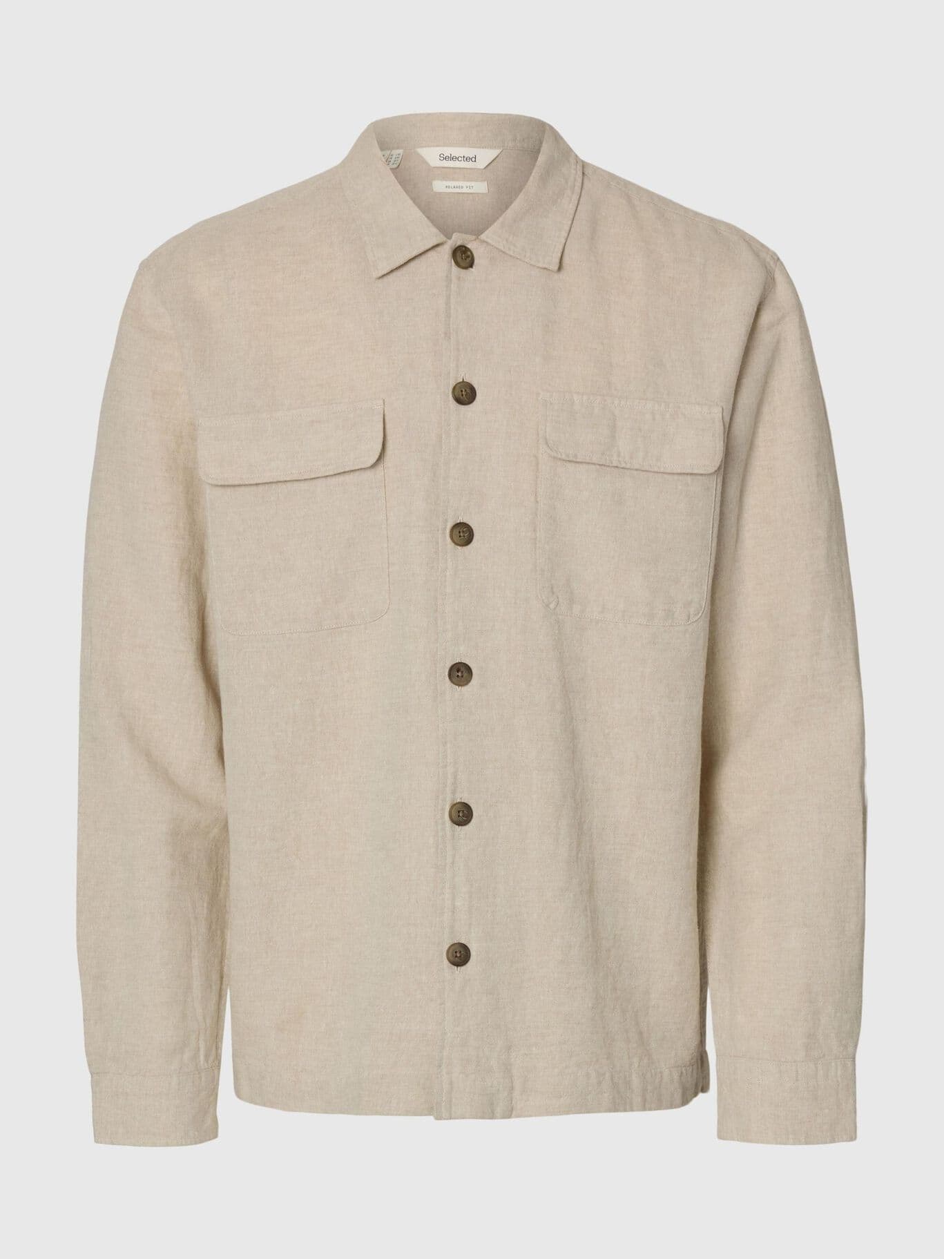 SELECTED Overshirt Uomo Selected Leroy Linen - 6