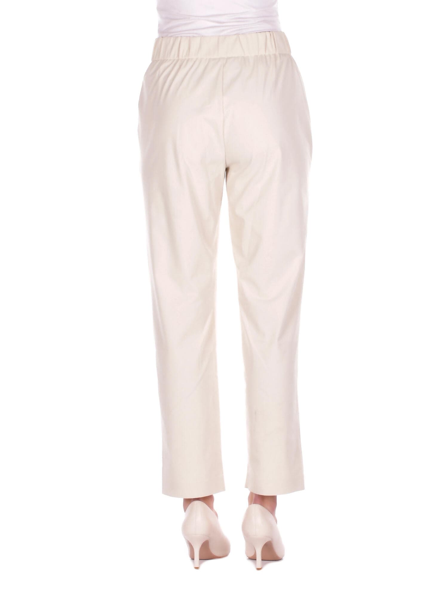 MM MAX MARA  Pantaloni Panna - 4