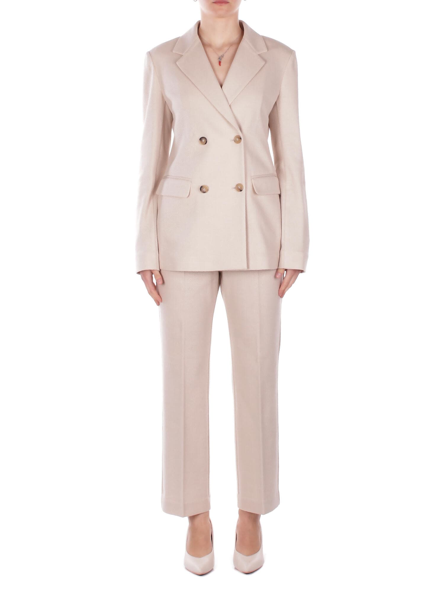 MM MAX MARA  Pantaloni Panna - 7