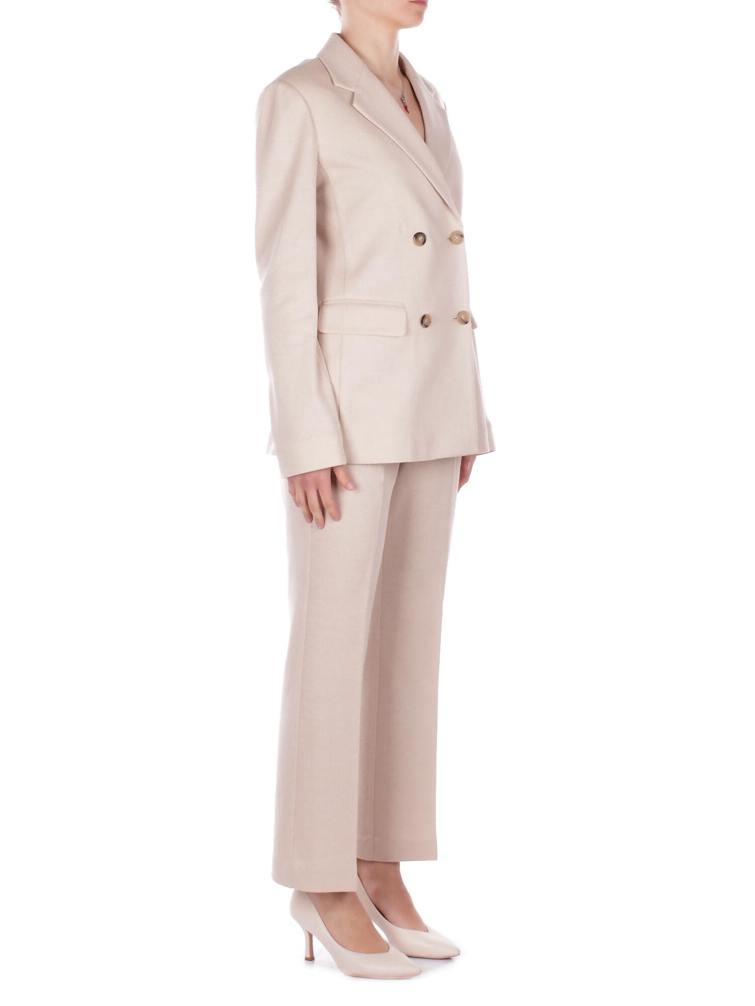 MM MAX MARA  Pantaloni Panna - 6