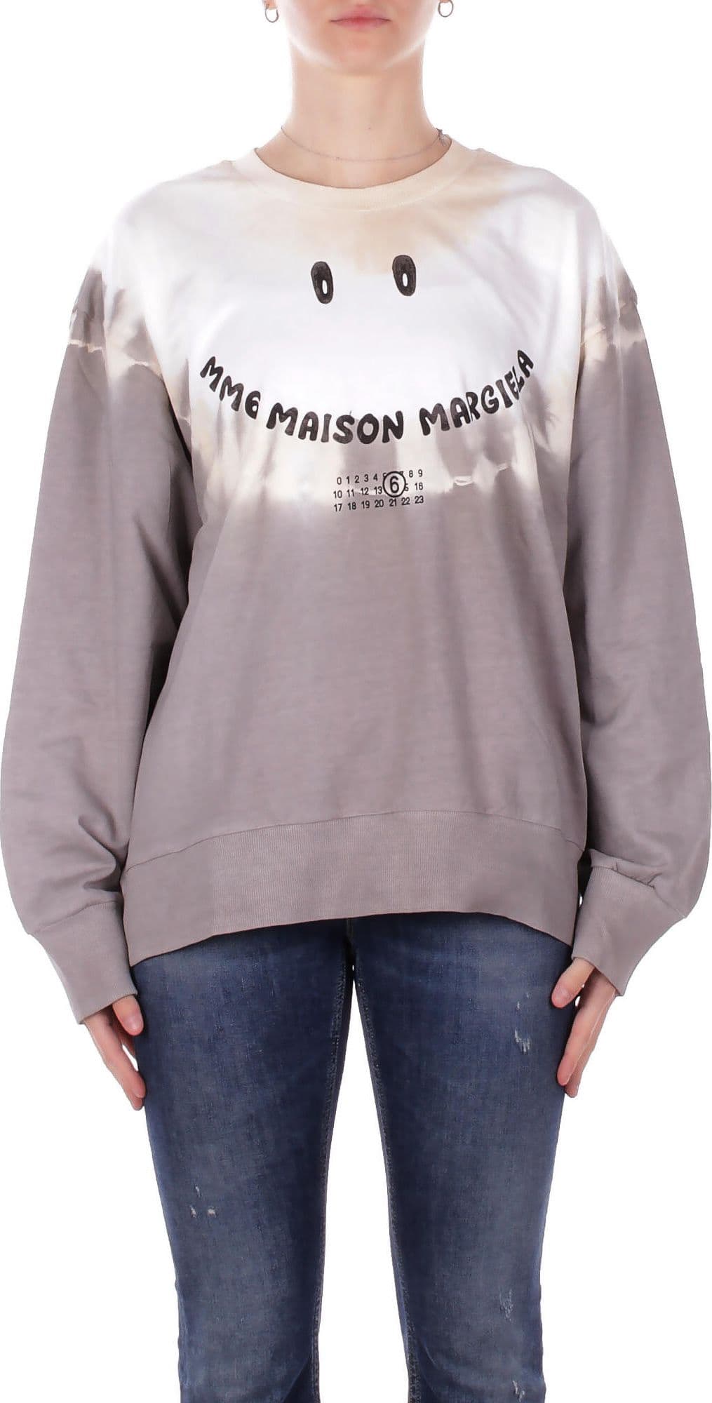 MM6 Maison Margiela  Maglie Bianco grigio